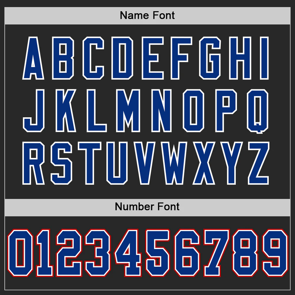 Custom Black Royal-Red Mesh Authentic Football Jersey - Image 4