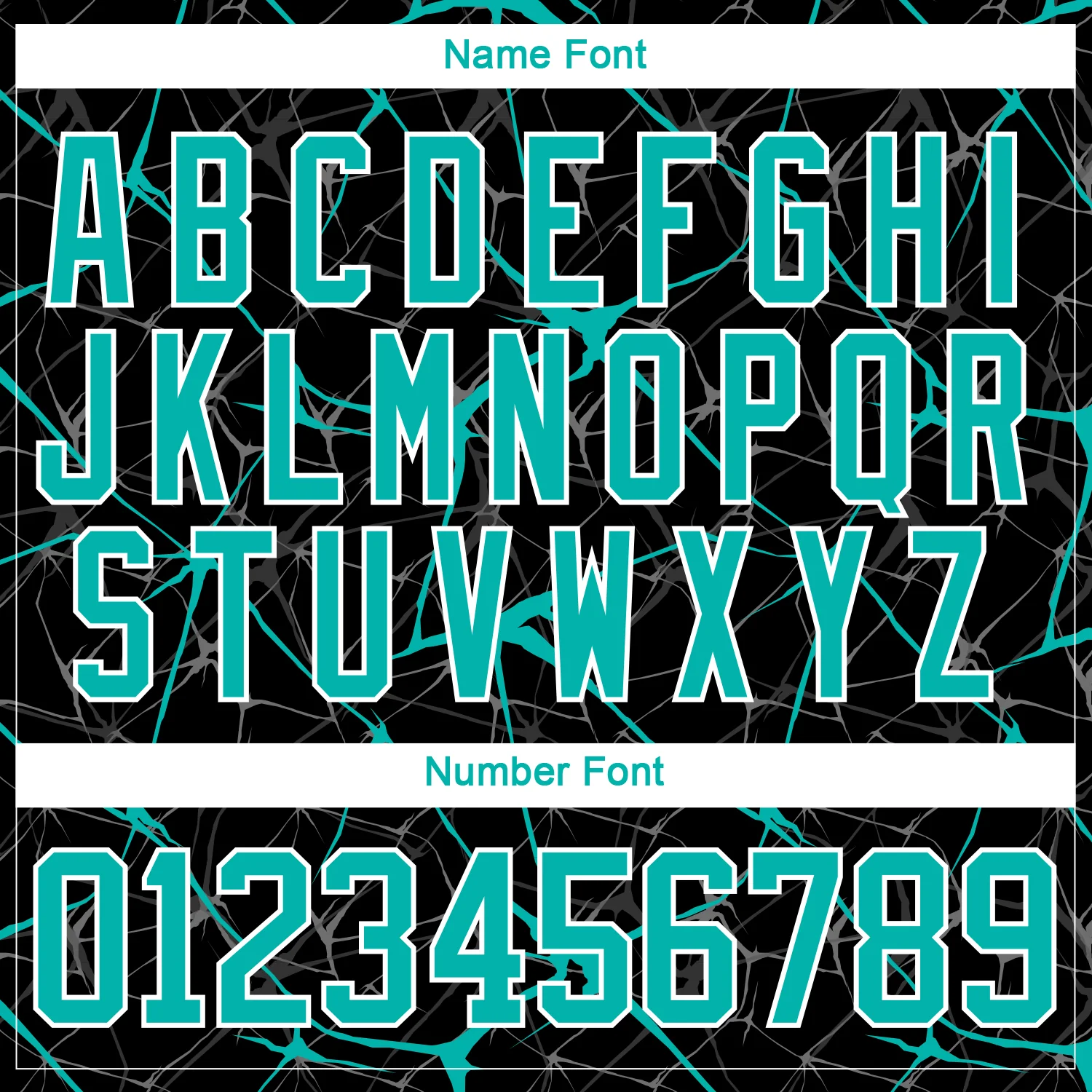 Custom Black Aqua-White 3D Pattern Abstract Network Hockey Lace Neck Jersey - Image 5