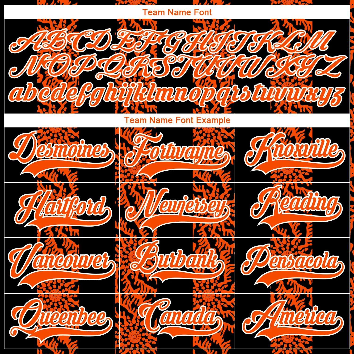 Custom Black Orange-White 3D Pattern Abstract Shape Hockey Lace Neck Jersey - Image 4