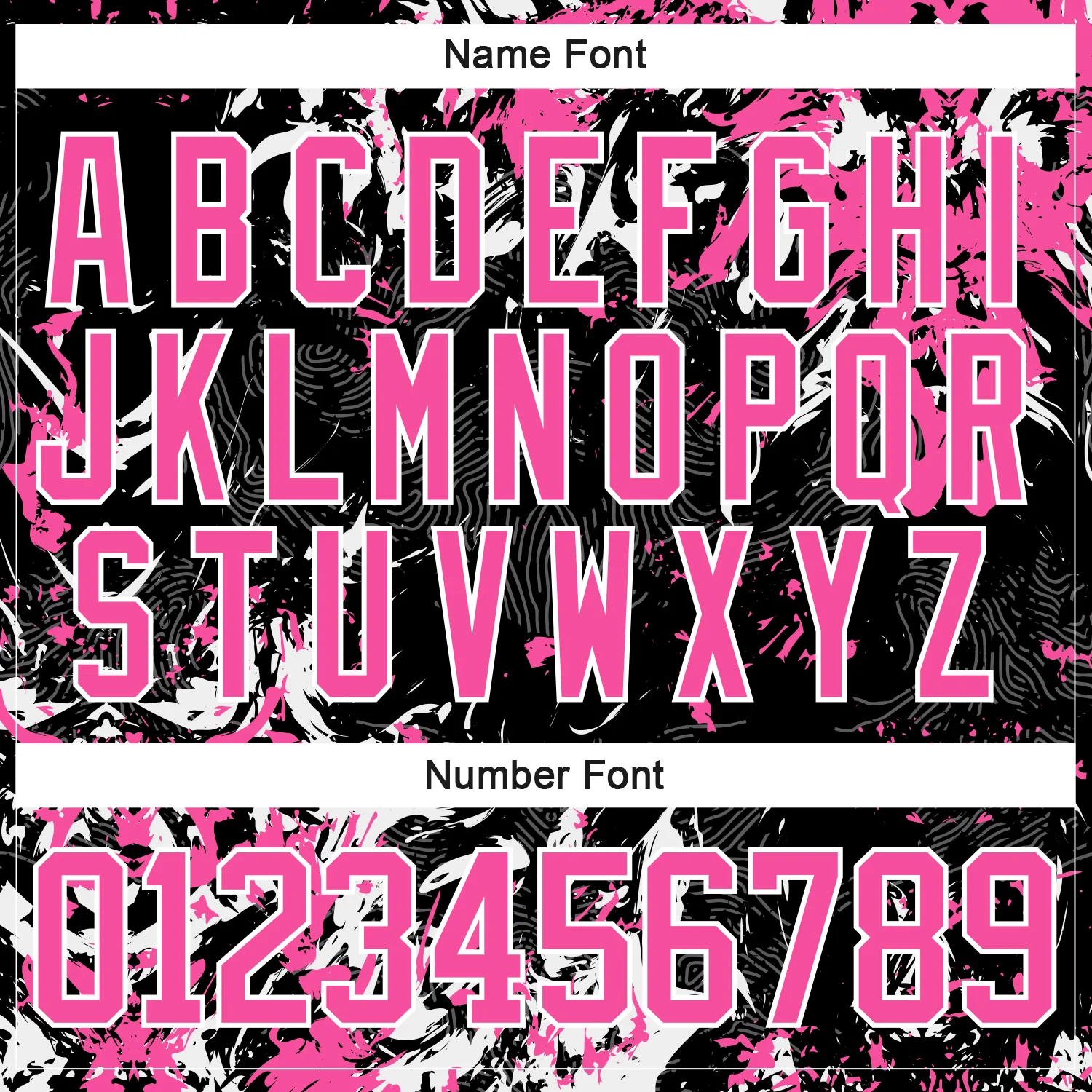 Custom Black Pink-White 3D Fluid Art Splash Hockey Lace Neck Jersey - Image 5