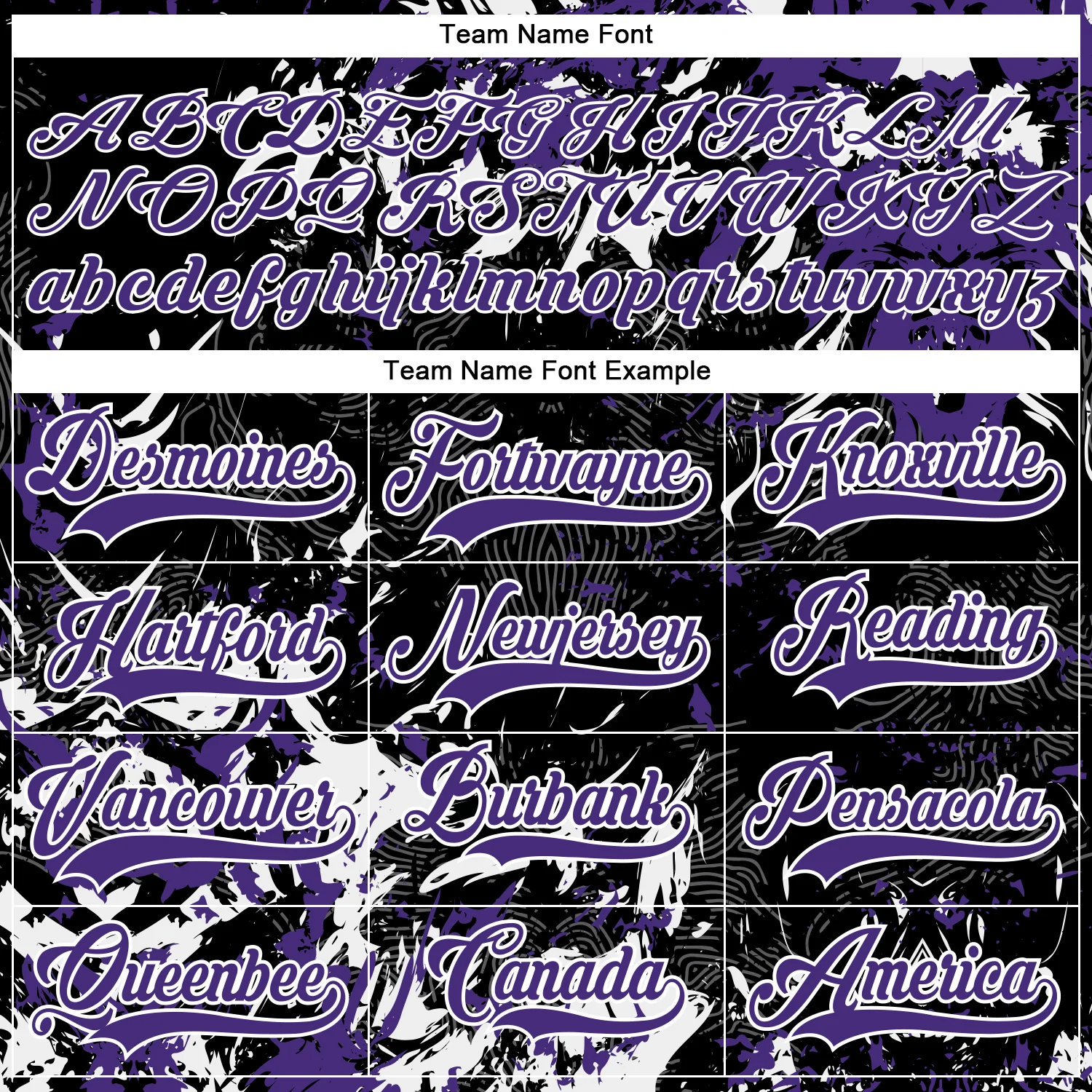 Custom Black Purple-White 3D Fluid Art Splash Hockey Lace Neck Jersey - Image 4