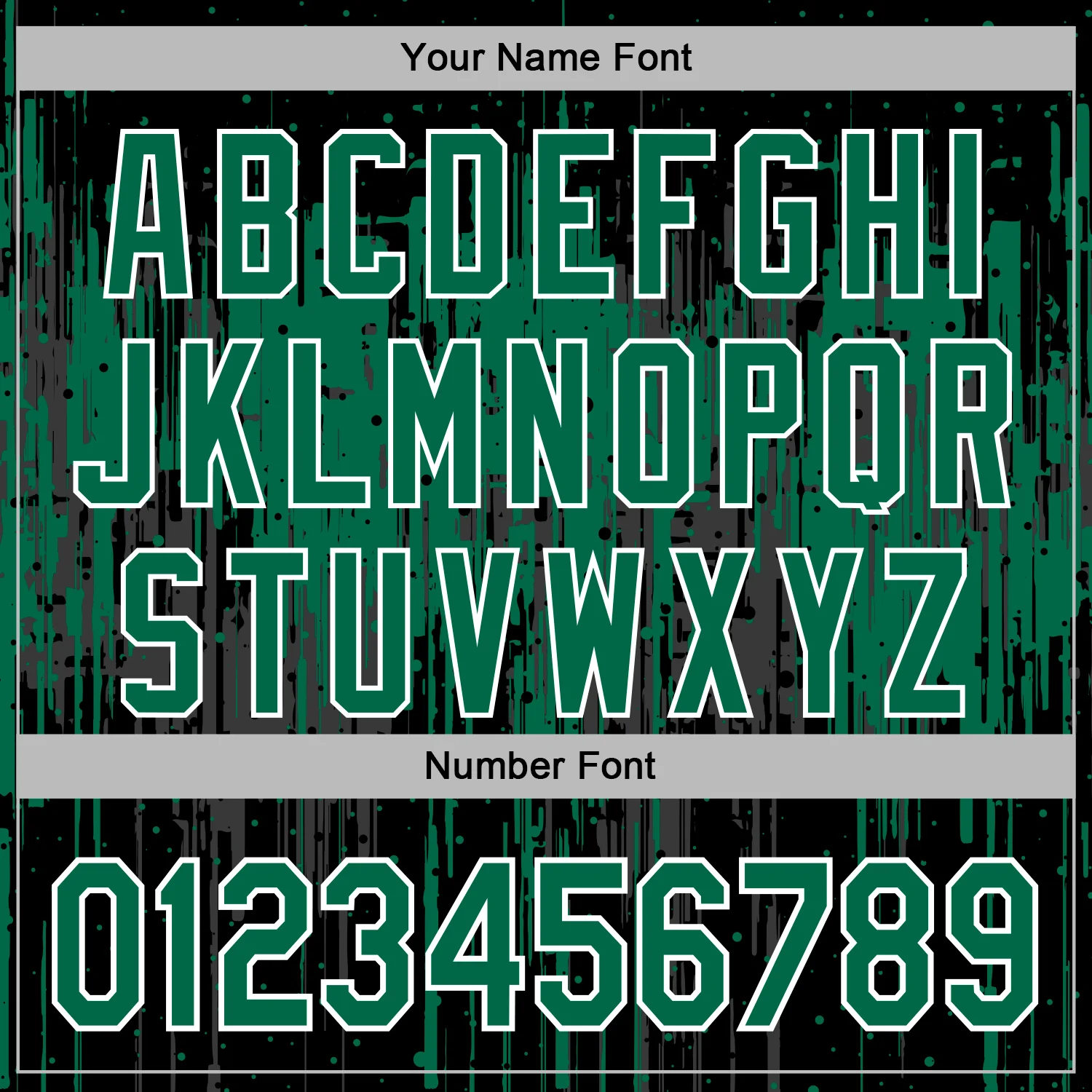 Custom Stitched Black Kelly Green-White Dripping Splatter Sports Pullover Sweatshirt Hoodie - Image 6