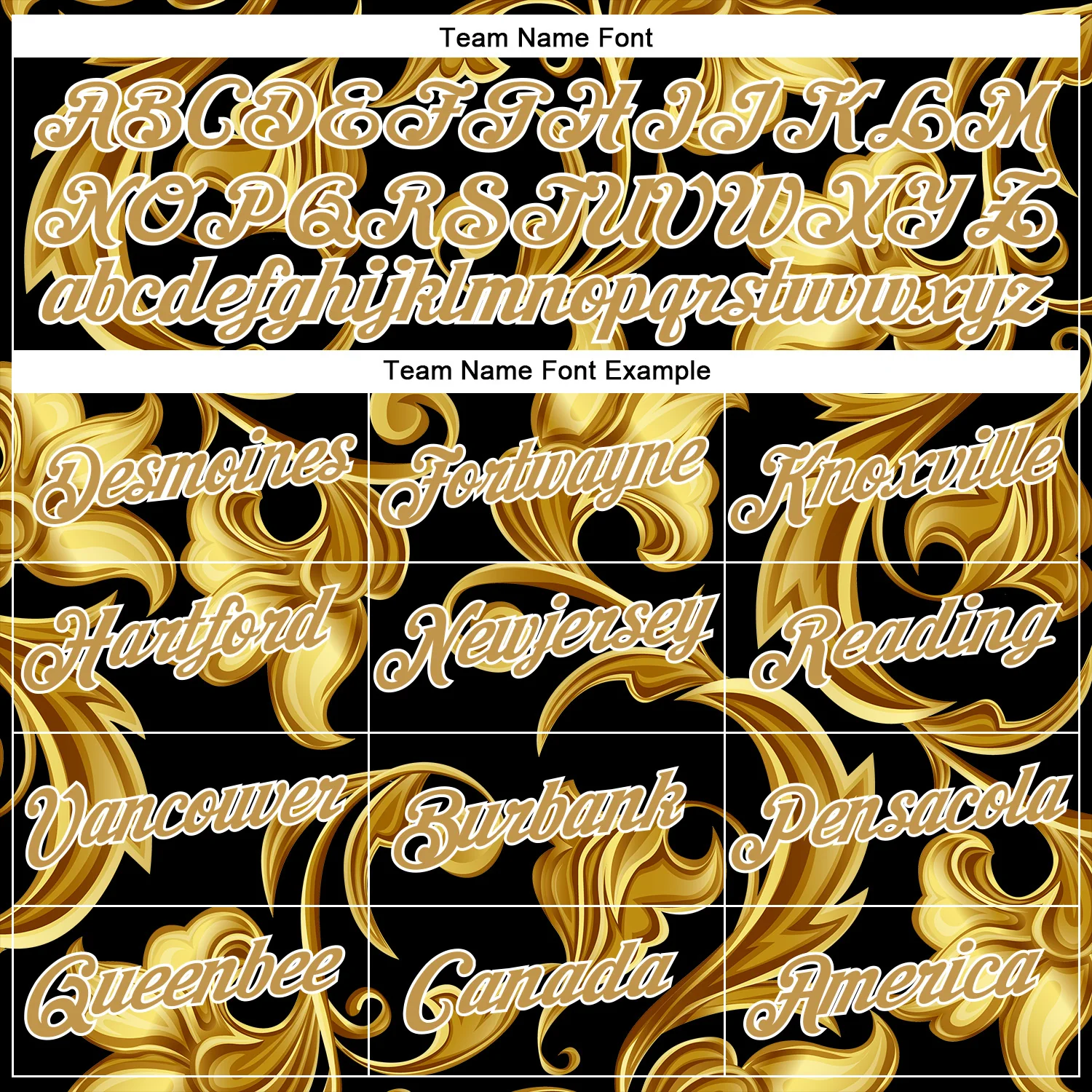 Custom Stitched Black Old Gold-White 3D Pattern Design Golden Subtle Floral Sports Pullover Sweatshirt Hoodie - Image 3
