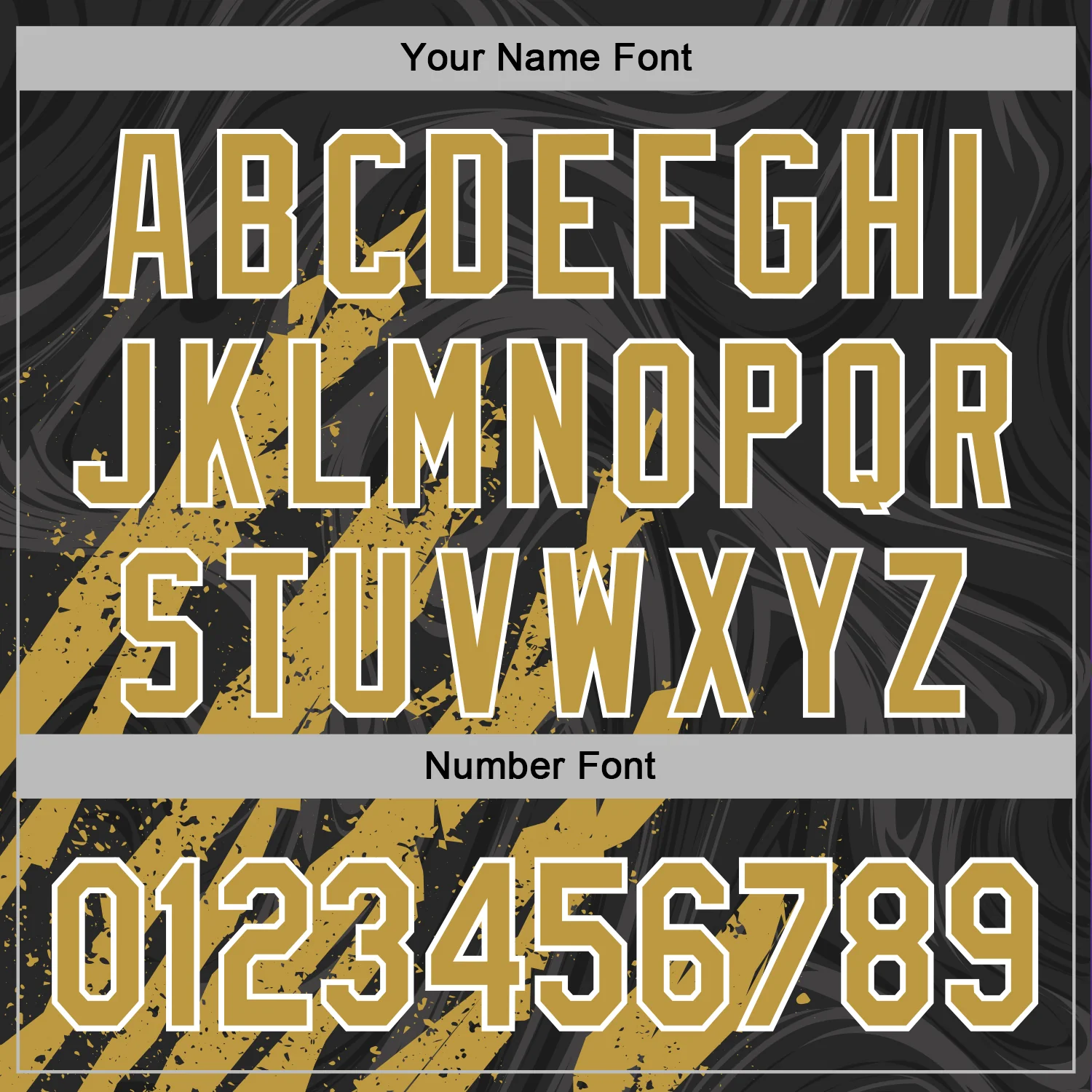 Custom Stitched Black Old Gold-White Splash Sports Pullover Sweatshirt Hoodie - Image 6