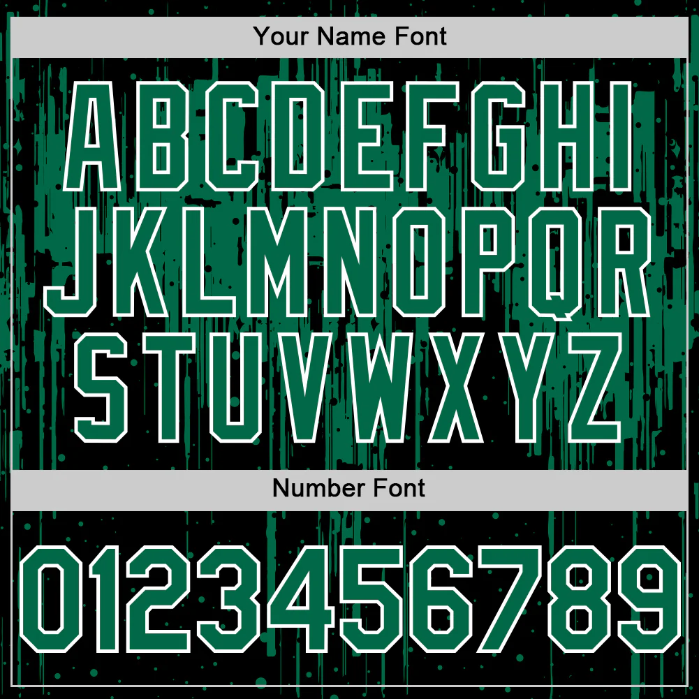 Custom Black Kelly Green-White Dripping Splatter Bomber Full-Snap Varsity Letterman Hoodie Jacket - Image 6