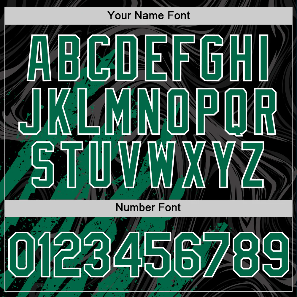 Custom Black Kelly Green-White Splash Bomber Full-Snap Varsity Letterman Hoodie Jacket - Image 6