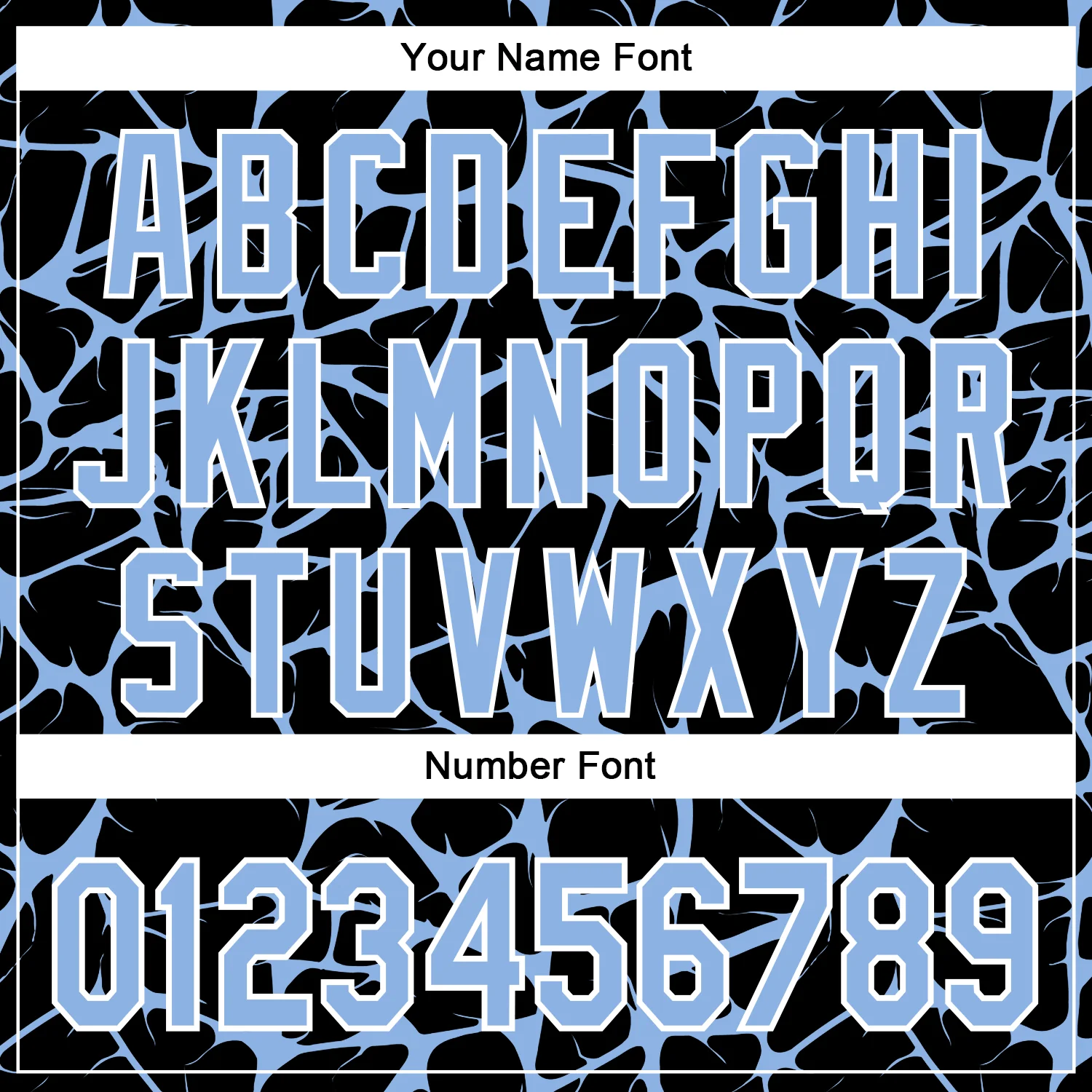 Custom Black Light Blue-White Abstract Network Bomber Full-Snap Varsity Letterman Hoodie Jacket - Image 6