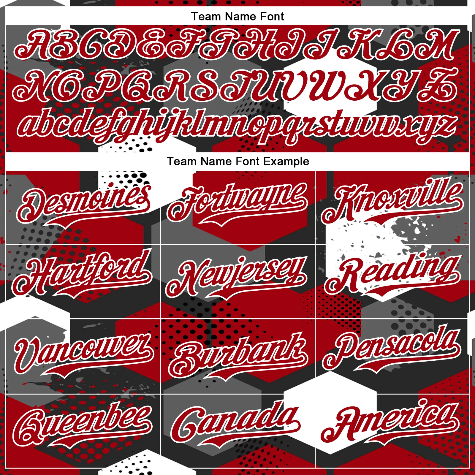 Custom Black Red-White Geometric Shape Bomber Full-Snap Varsity Letterman Hoodie Jacket - Image 5