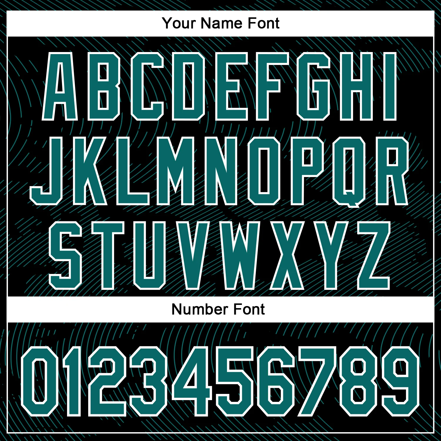 Custom Black Teal-White Curve Lines Bomber Full-Snap Varsity Letterman Hoodie Jacket - Image 6
