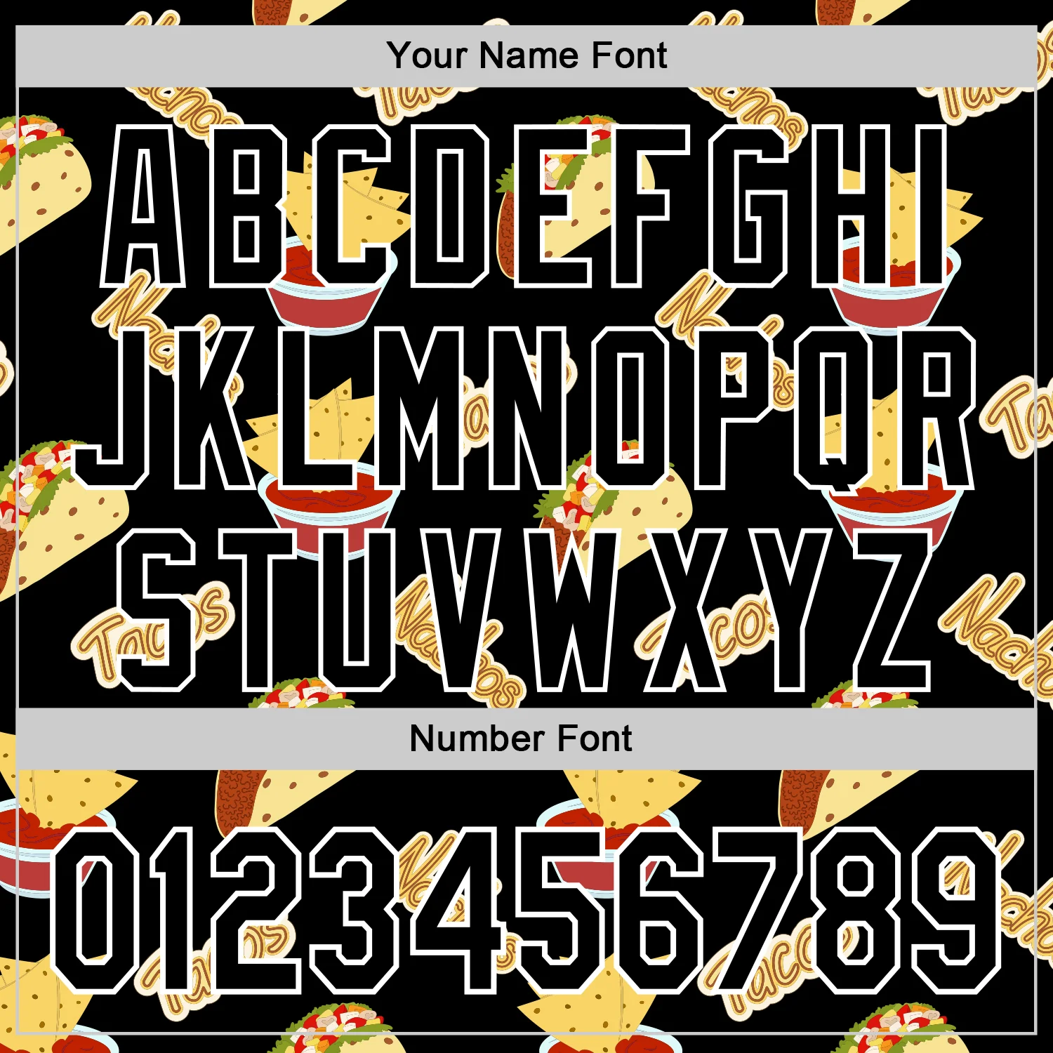 Custom Black White 3D Mexican Festival Nachos And Tacos Cinco de Mayo Authentic Baseball Jersey - Image 5