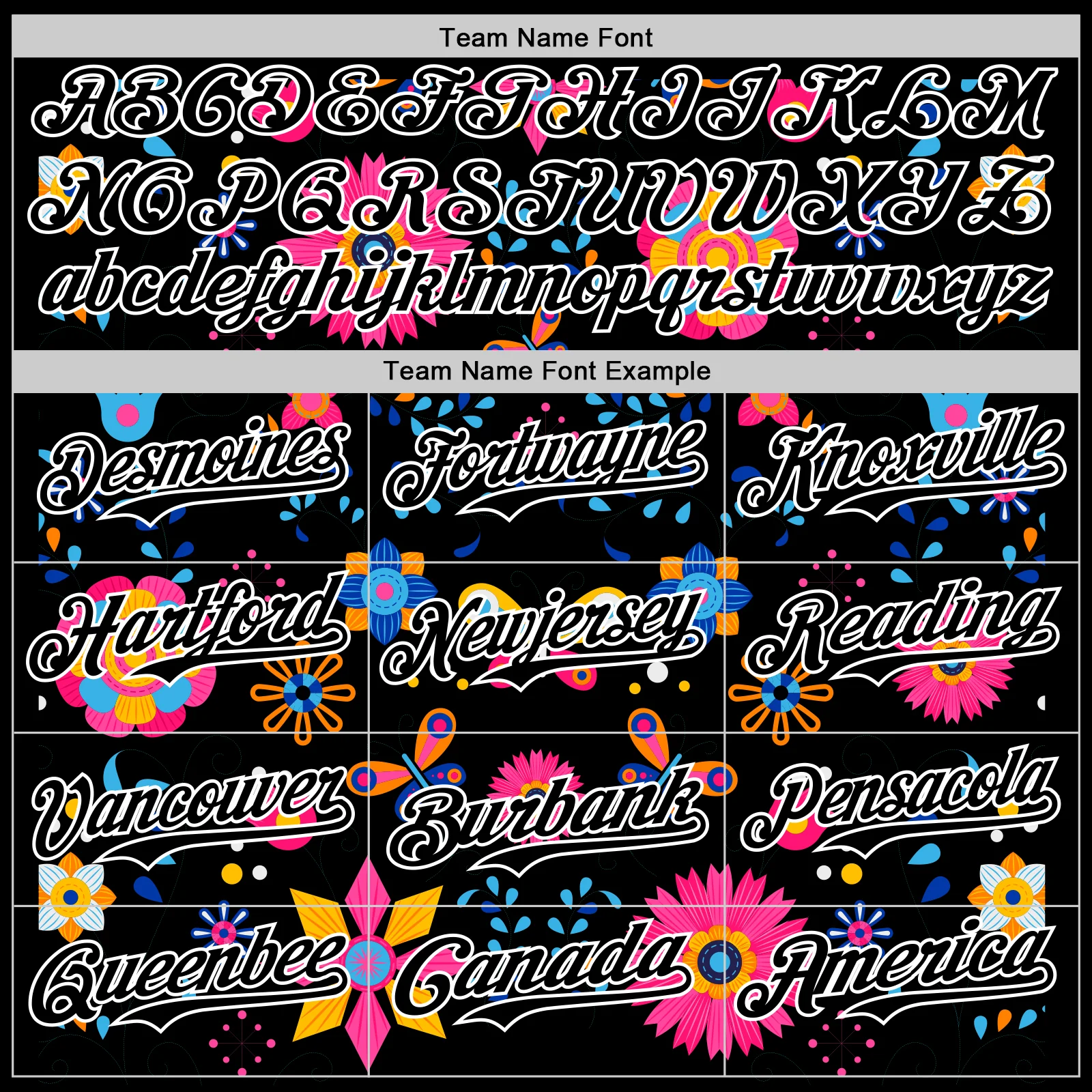 Custom Black White 3D Mexican Festival Flower Cinco de Mayo Authentic Baseball Jersey - Image 4