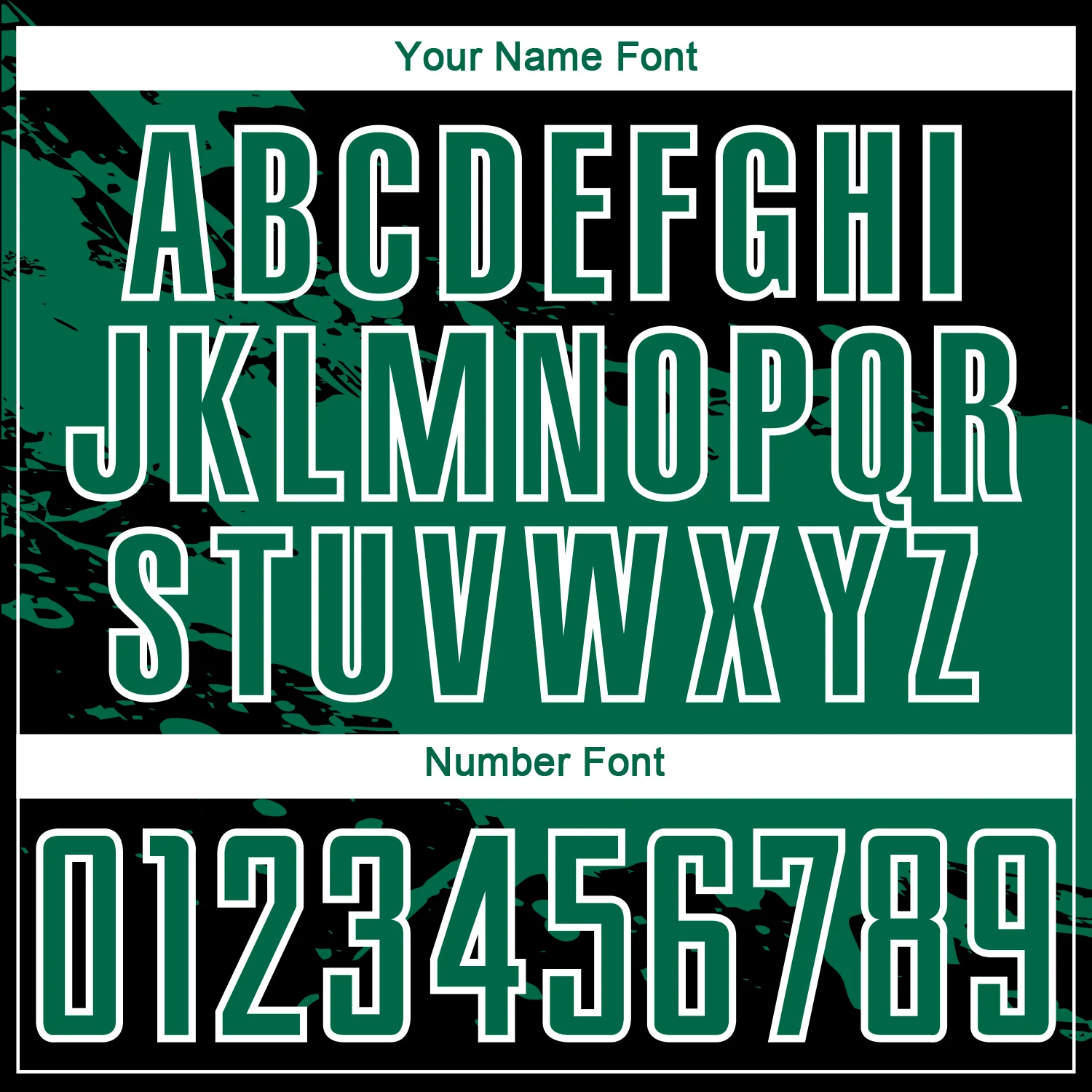 Custom Black Kelly Green-White Splash Sublimation Soccer Uniform Jersey - Image 6