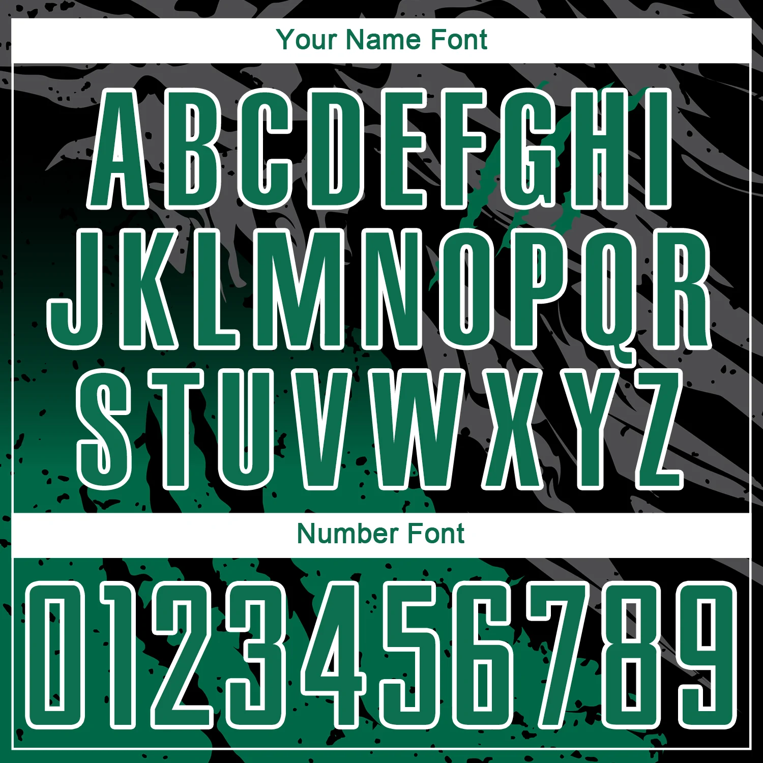 Custom Black Kelly Green-White Gradient Scratch Splash Sublimation Soccer Uniform Jersey - Image 6