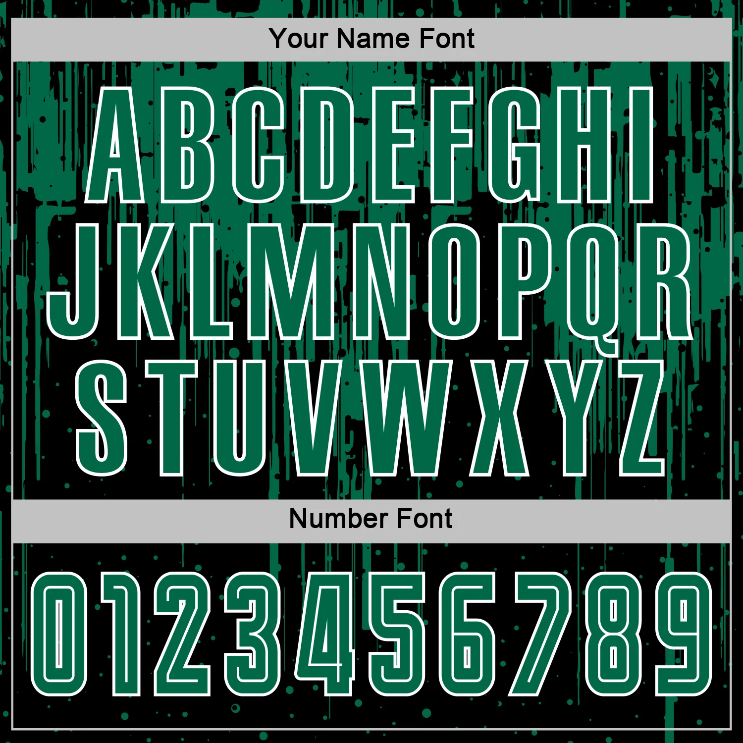 Custom Black Kelly Green-White Dripping Splatte Pattern Sports Sublimation Soccer Uniform Jersey - Image 6