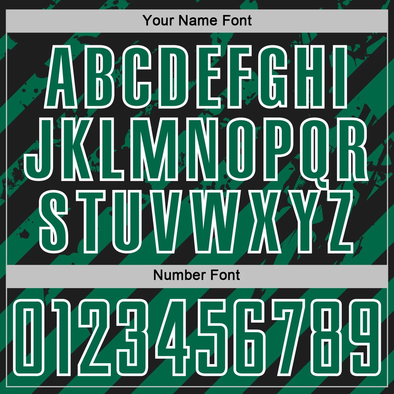 Custom Black Kelly Green-White Distressed Diagonal Stripe Pattern Sports Sublimation Soccer Uniform Jersey - Image 6