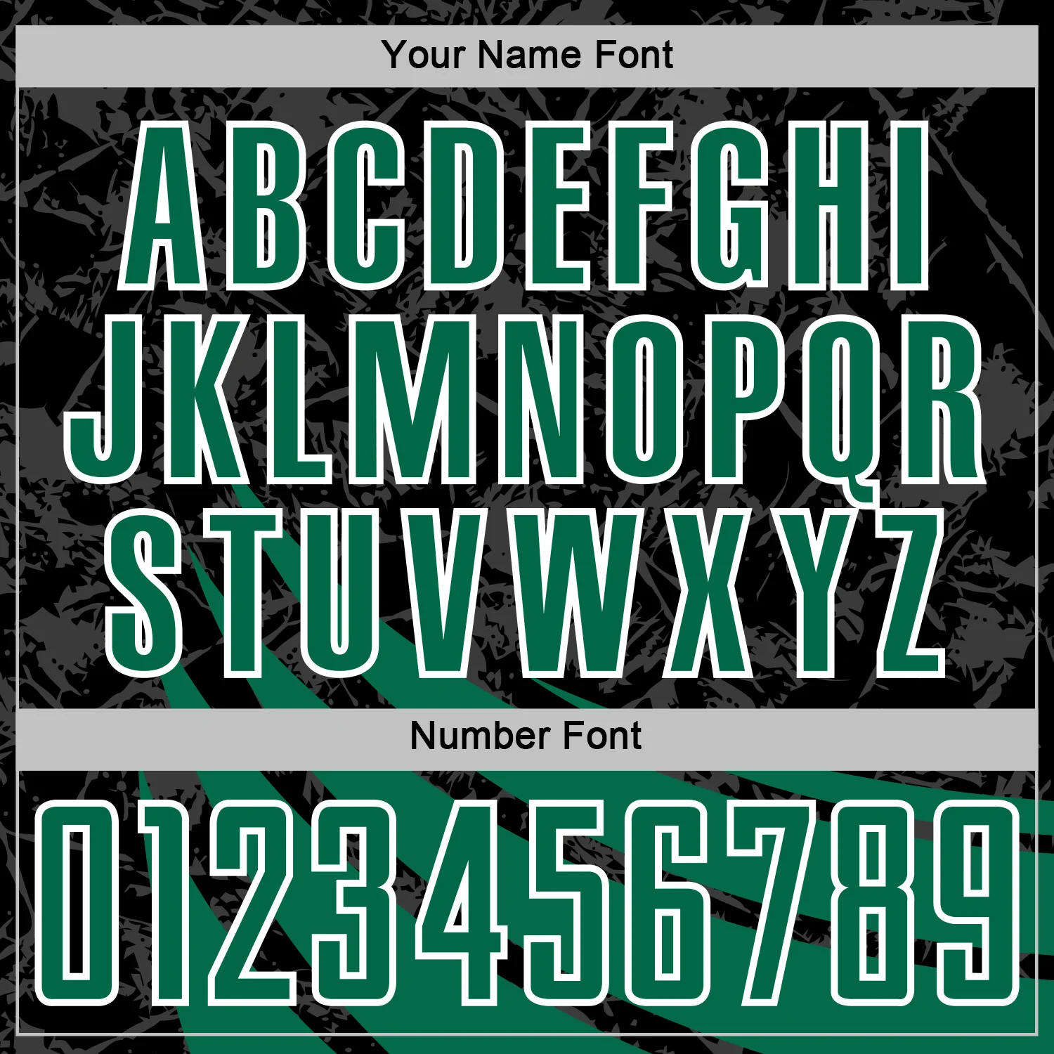 Custom Black Kelly Green-White Distressed Diagonal Stripes Wind Shapes Sports Sublimation Soccer Uniform Jersey - Image 6