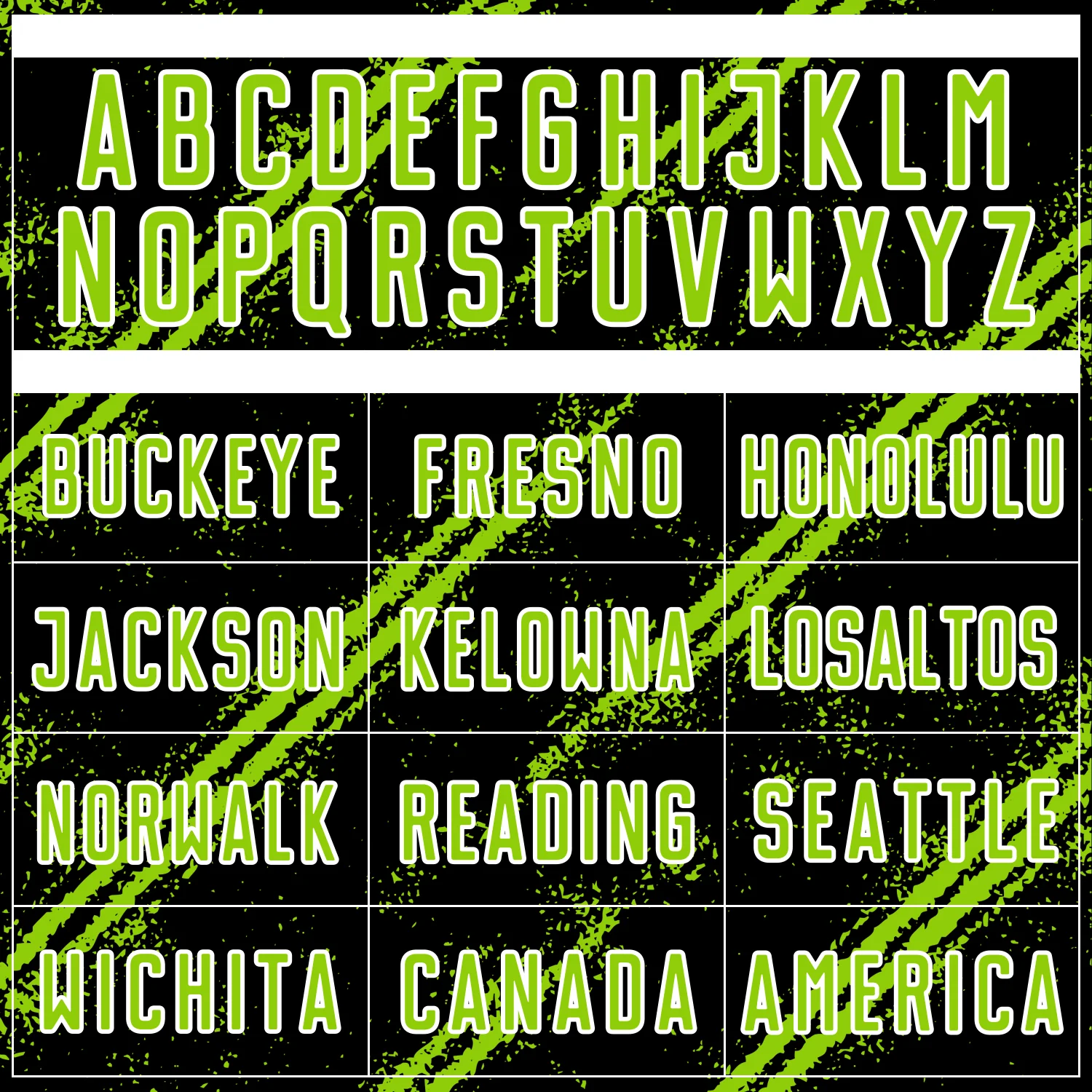 Custom Black Neon Green-White Abstract Fragment Art Splash Sublimation Soccer Uniform Jersey - Image 5