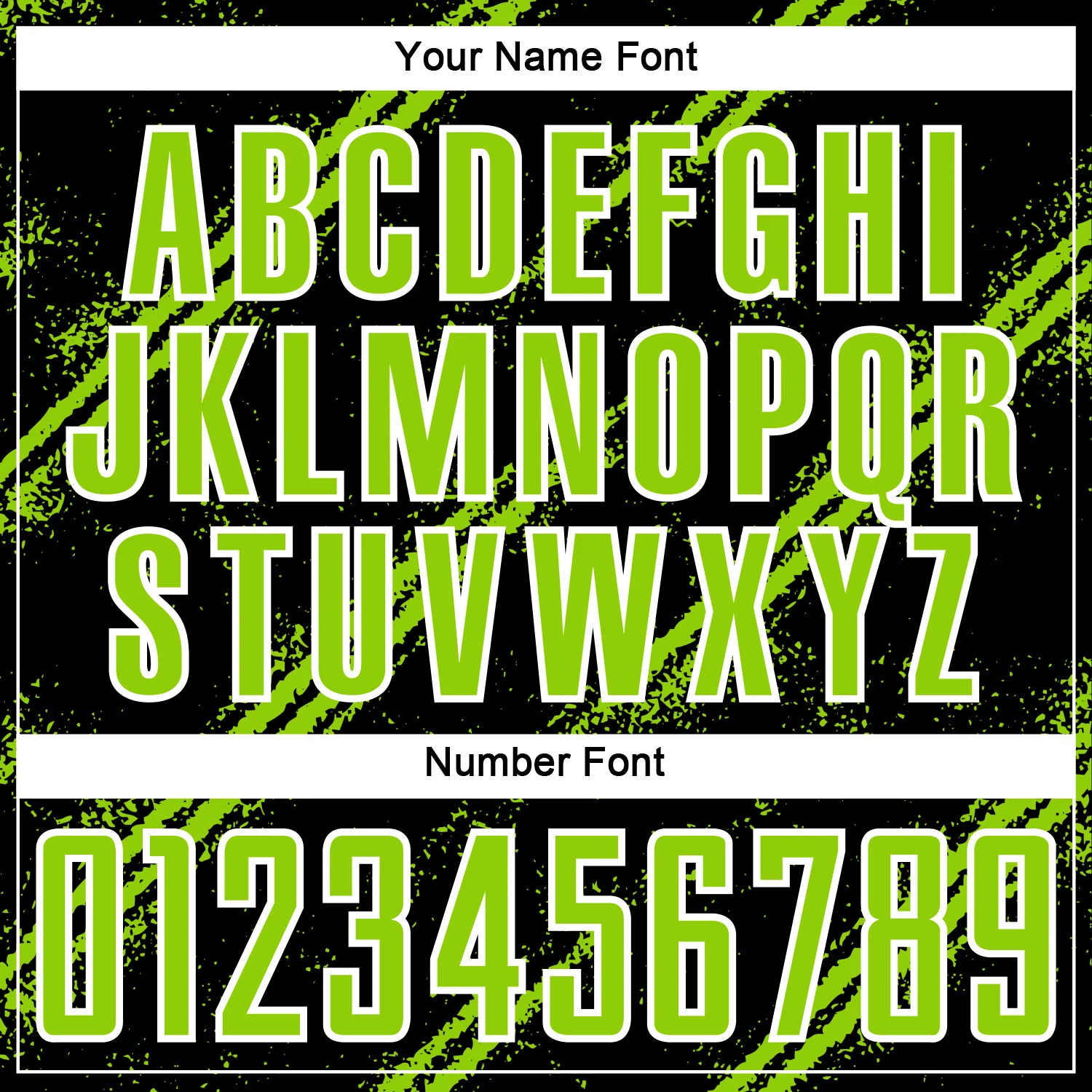 Custom Black Neon Green-White Abstract Fragment Art Splash Sublimation Soccer Uniform Jersey - Image 6