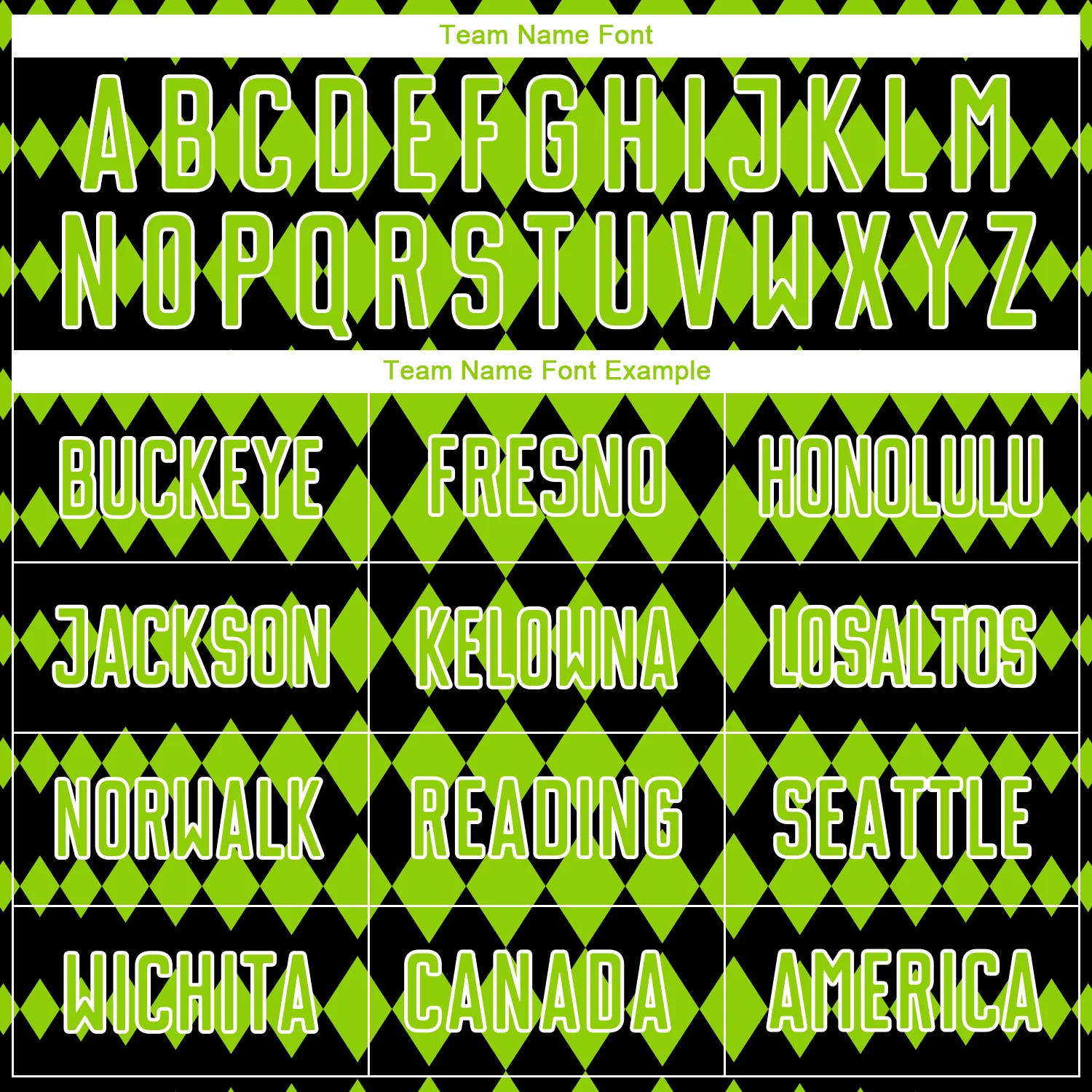 Custom Black Neon Green-White Diamond Harlequin Check Sports Sublimation Soccer Uniform Jersey - Image 5
