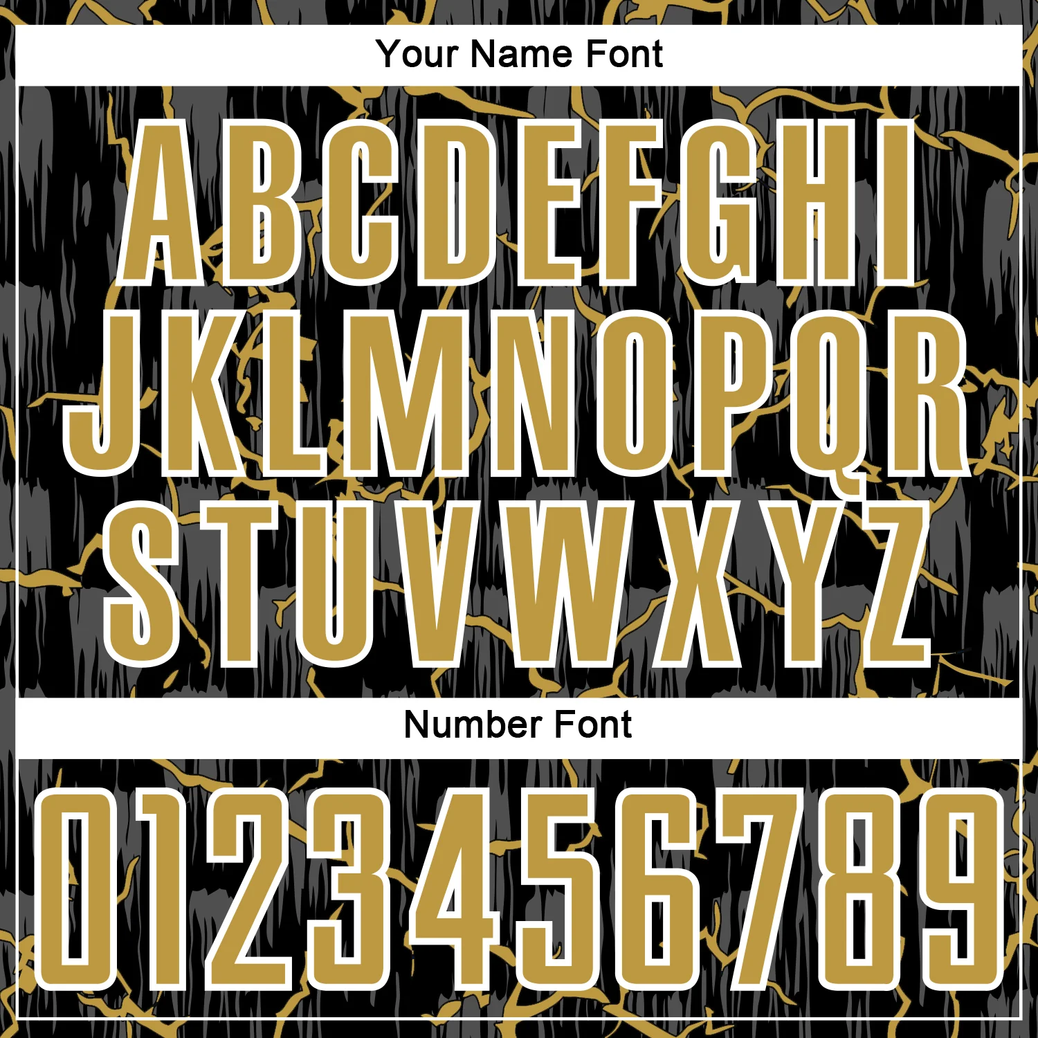 Custom Black Old Gold-White Lightning Sublimation Soccer Uniform Jersey - Image 6