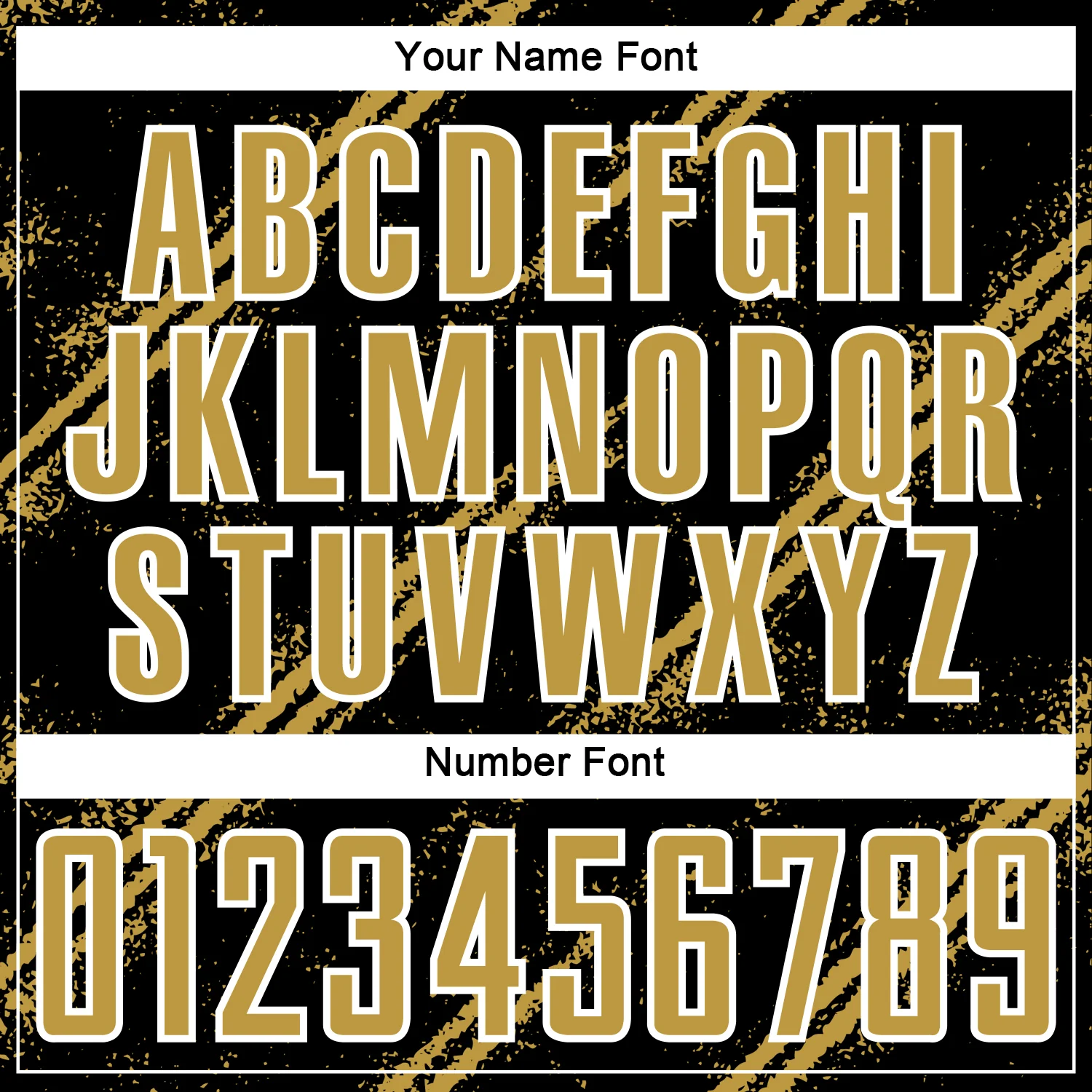 Custom Black Old Gold-White Abstract Fragment Art Splash Sublimation Soccer Uniform Jersey - Image 6