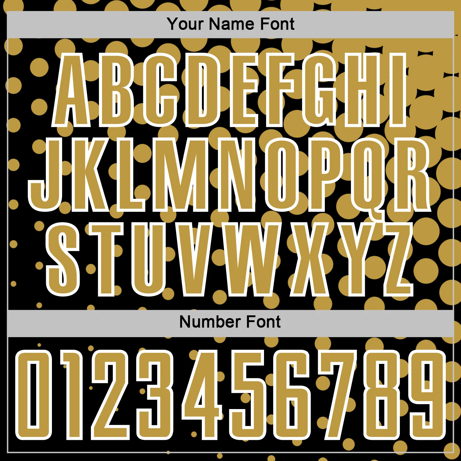 Custom Black Old Gold-White Modern Polka Dot Sublimation Soccer Uniform Jersey - Image 6