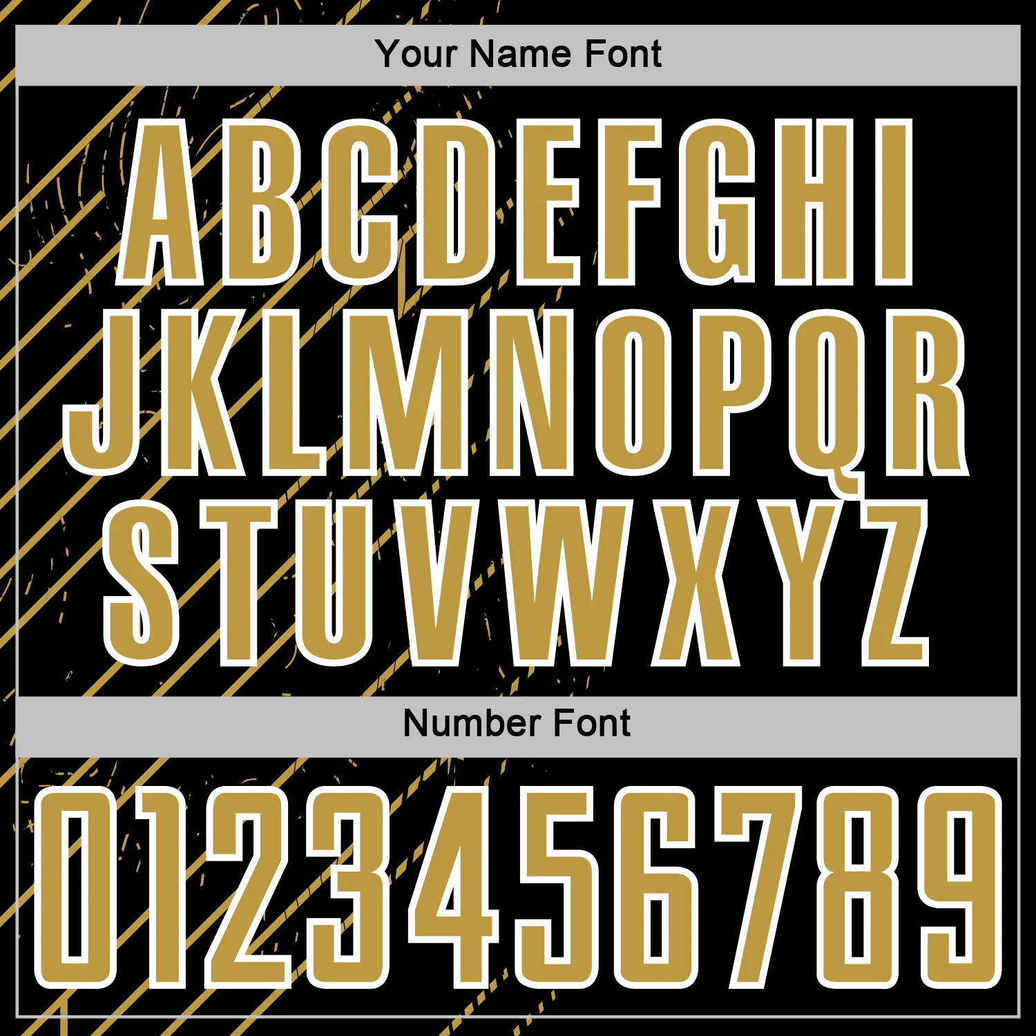 Custom Black Old Gold-White Lines Sports Sublimation Soccer Uniform Jersey - Image 6