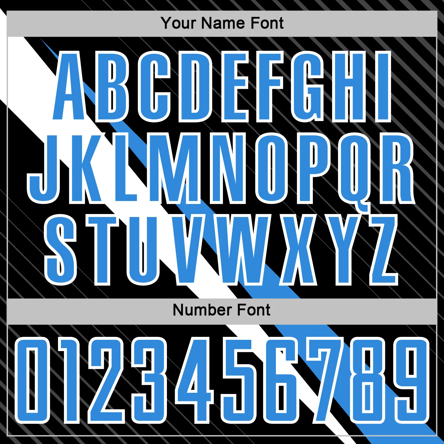 Custom Black Powder Blue-White Diagonal Stripes Sports Sublimation Soccer Uniform Jersey - Image 6