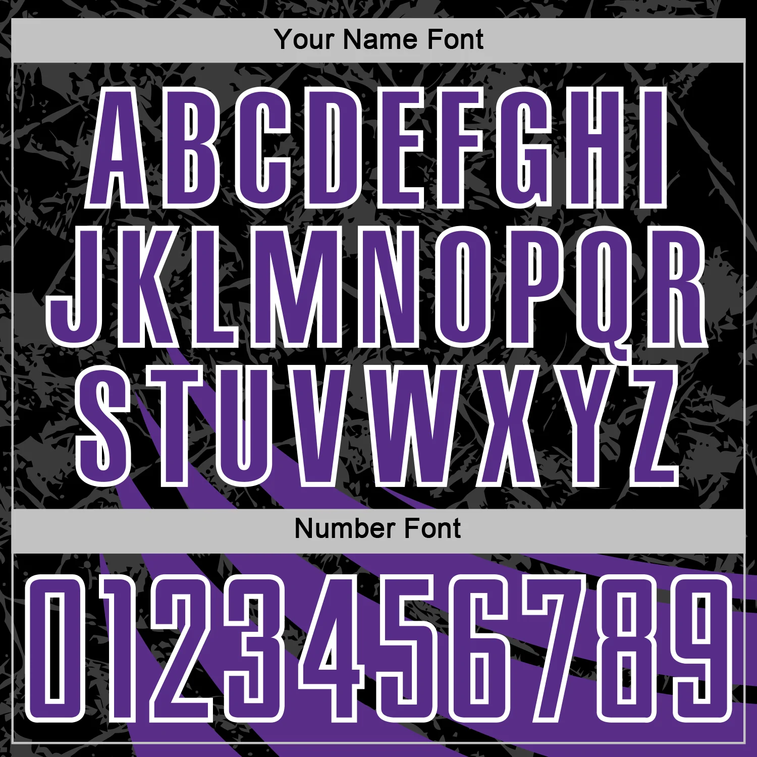 Custom Black Purple-White Distressed Diagonal Stripes Wind Shapes Sports Sublimation Soccer Uniform Jersey - Image 6