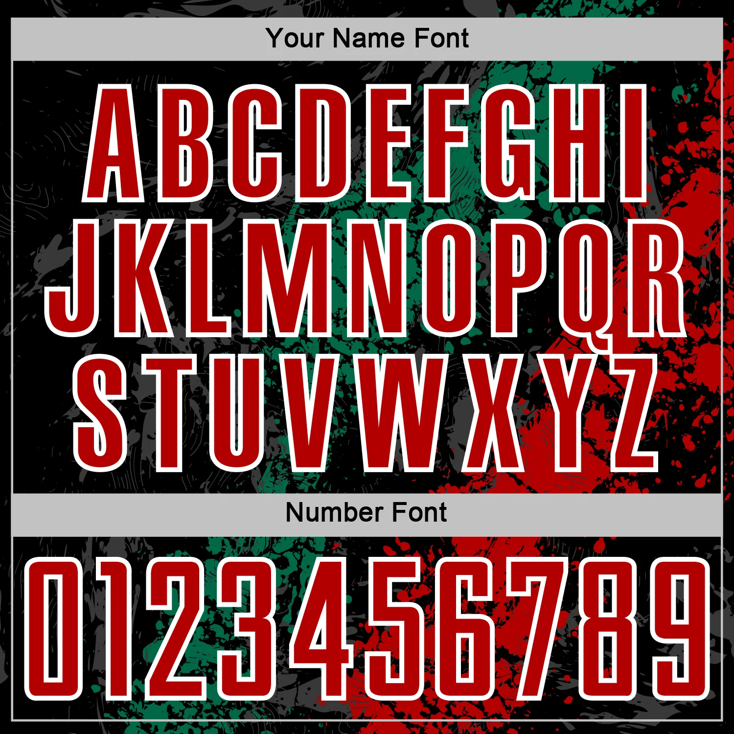Custom Black Red White-Kelly Green Dripping Splatter Cracked Texture Sublimation Soccer Uniform Jersey - Image 6