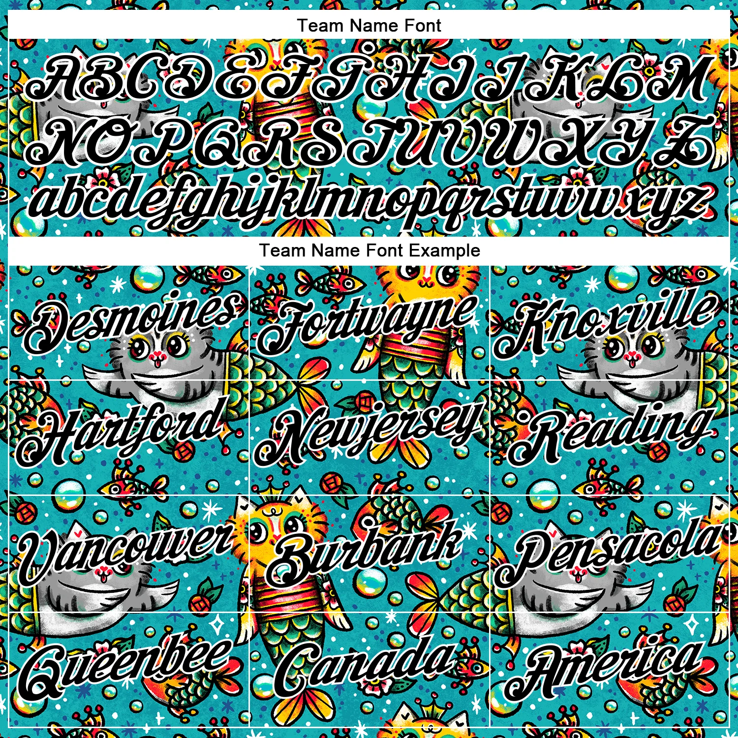 Custom Stitched Blue Black-White 3D Emi Bee Purrmaids Sports Pullover Sweatshirt Hoodie - Image 3