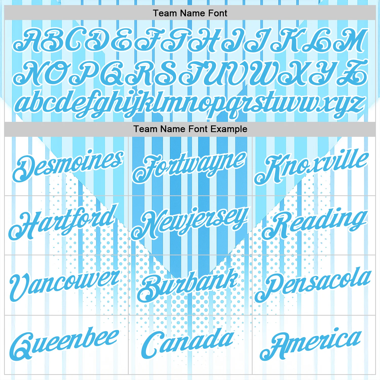 Custom Blue Sky Blue-White 3D Pattern Design Argentina Stripe Sportswear Performance T-Shirt - Image 3