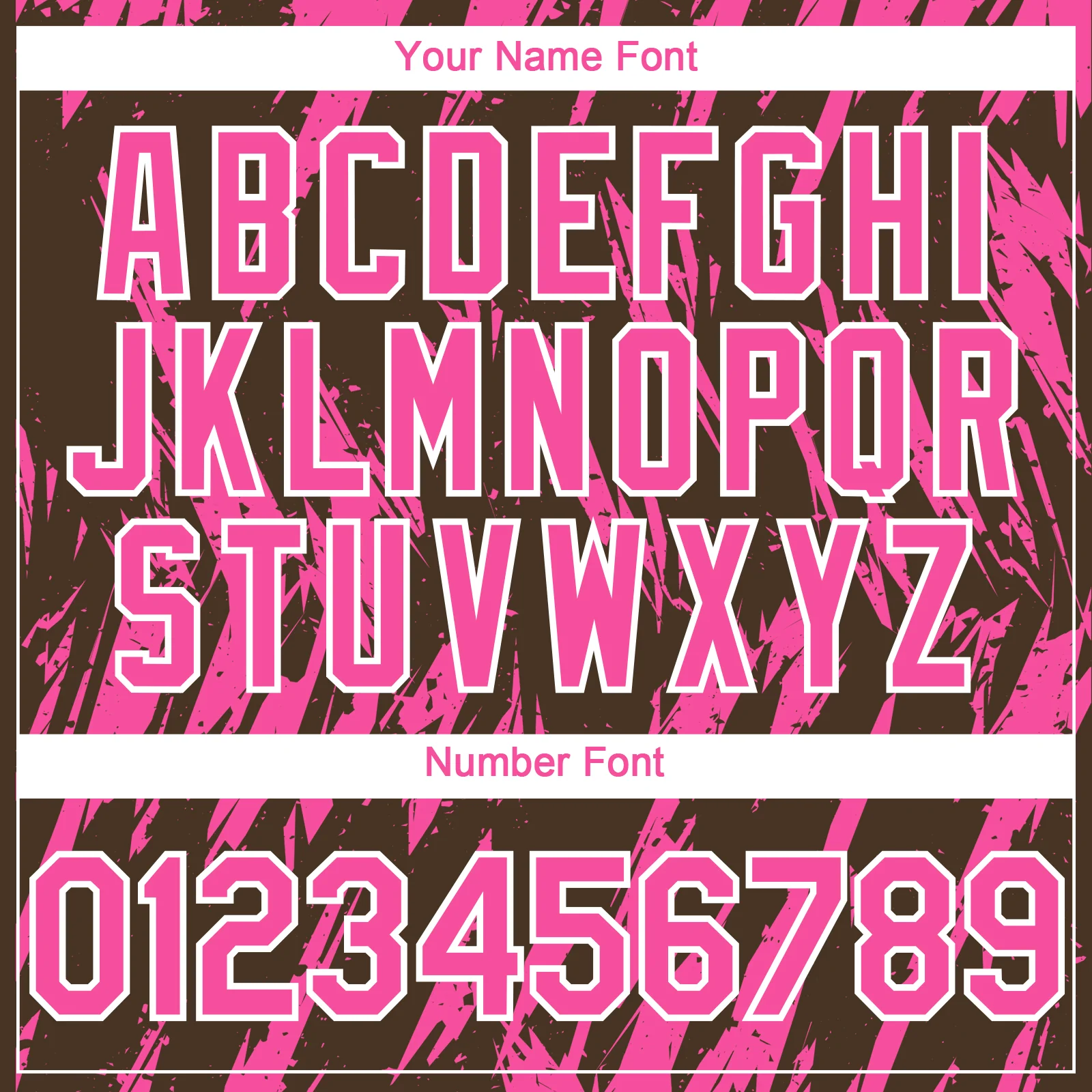 Custom Brown Pink-White Splatter Torn Sharp Brush Stroke Authentic Baseball Jersey - Image 5