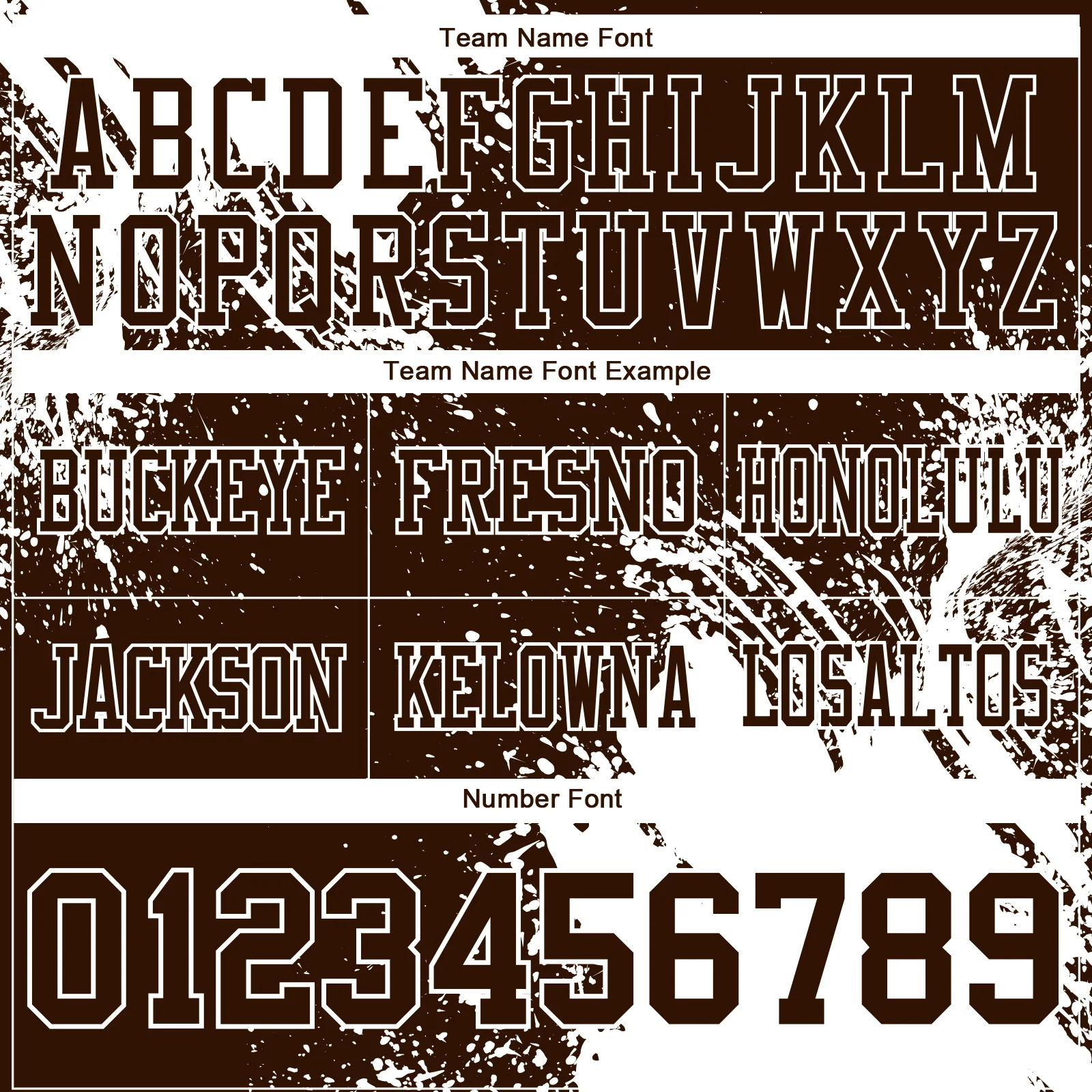 Custom Brown White 3D Pattern Abstract Brush Stroke Authentic Football Jersey - Image 3