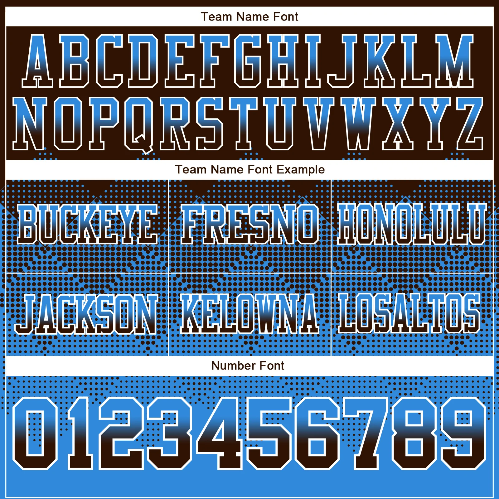 Custom Brown Powder Blue-White Authentic Gradient Square Shape Flag Football Jersey - Image 3