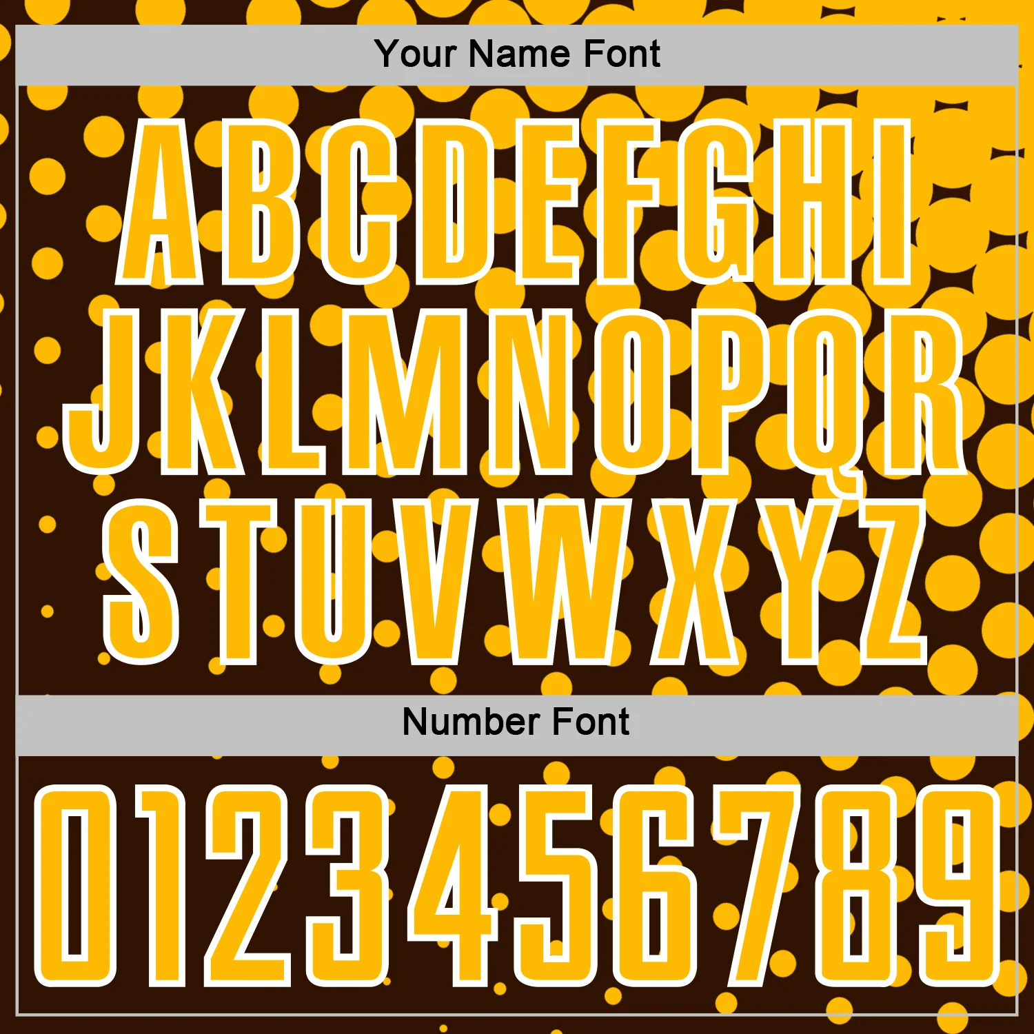 Custom Brown Gold-White Modern Polka Dot Sublimation Soccer Uniform Jersey - Image 6