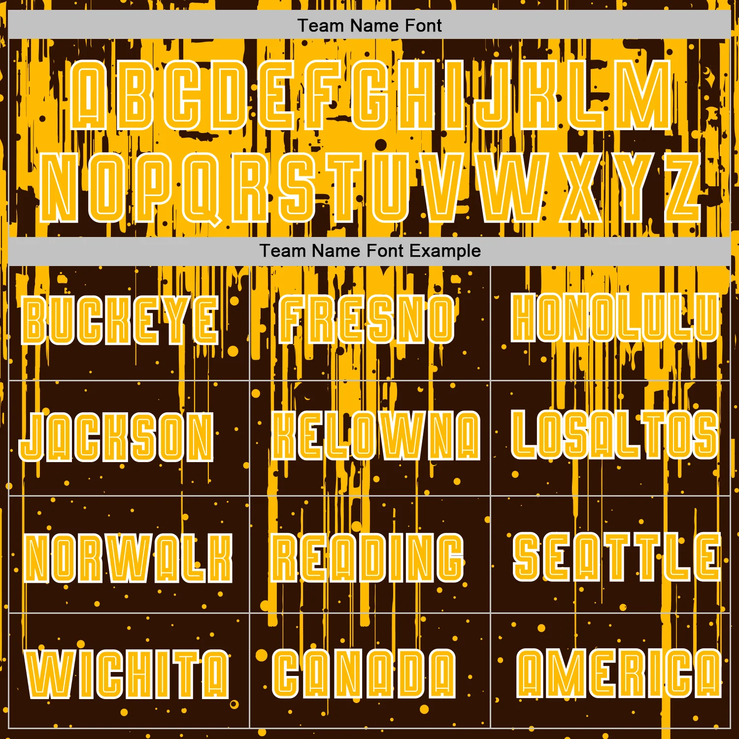 Custom Brown Gold-White Dripping Splatte Pattern Sports Sublimation Soccer Uniform Jersey - Image 5