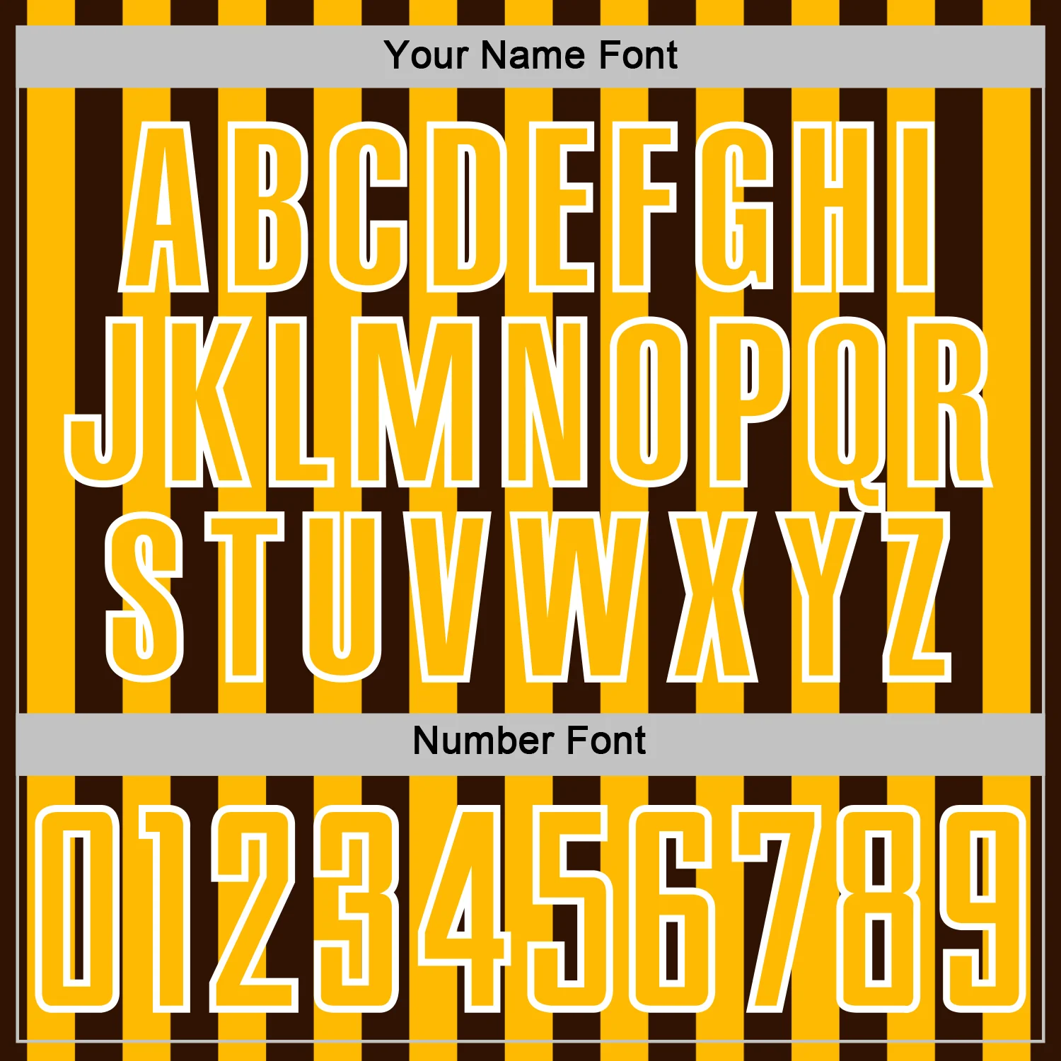 Custom Brown Gold-White Stripe Sports Sublimation Soccer Uniform Jersey - Image 6
