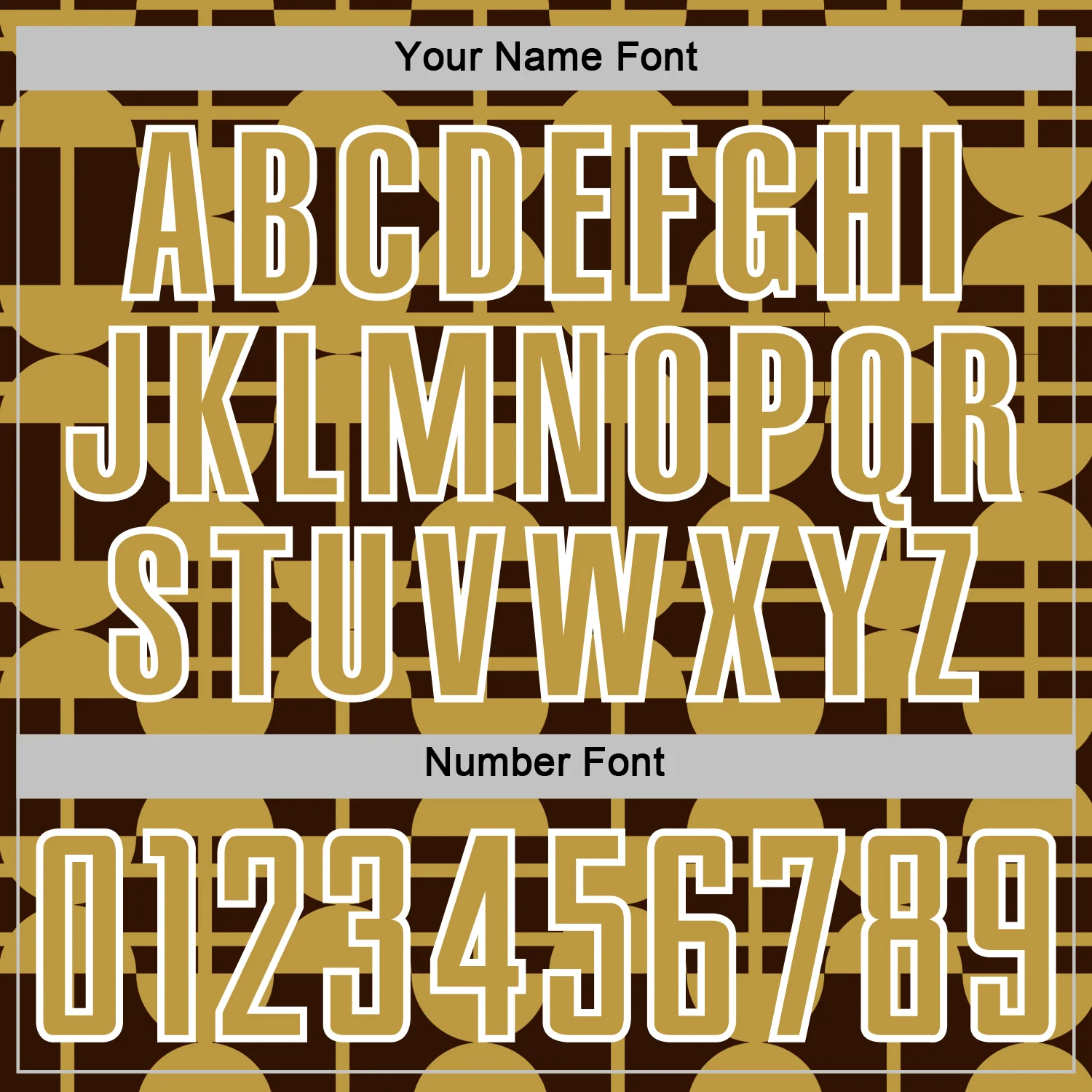 Custom Brown Old Gold-White Geometric Shapes Sports Sublimation Soccer Uniform Jersey - Image 6