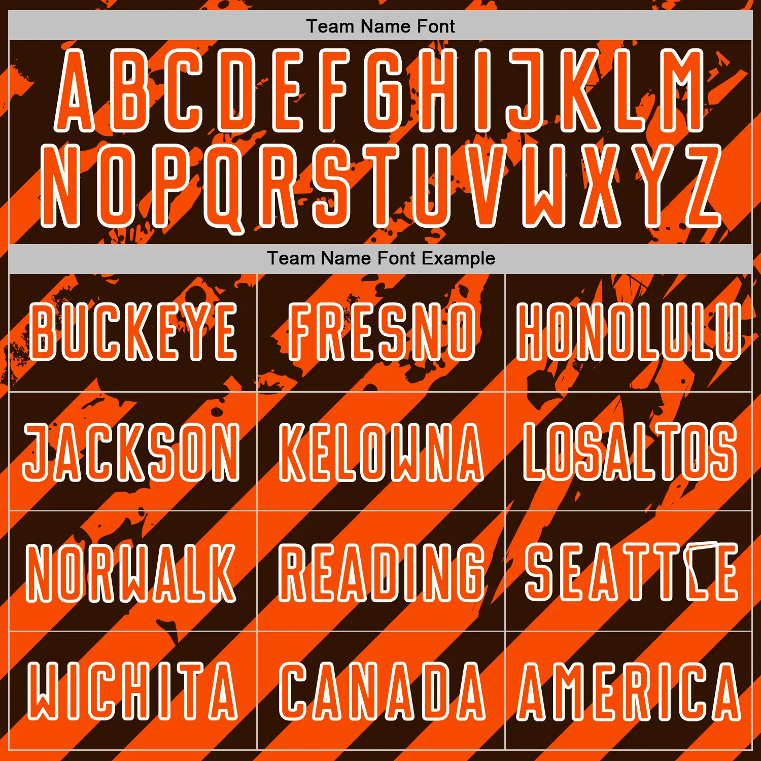 Custom Brown Orange-White Distressed Diagonal Stripe Pattern Sports Sublimation Soccer Uniform Jersey - Image 5