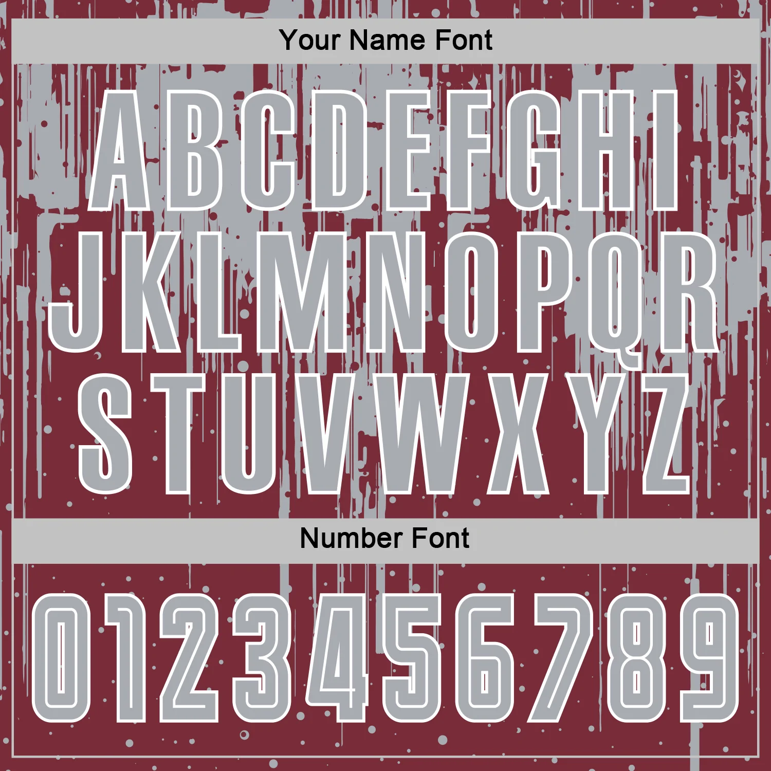 Custom Burgundy Gray-White Dripping Splatte Pattern Sports Sublimation Soccer Uniform Jersey - Image 6