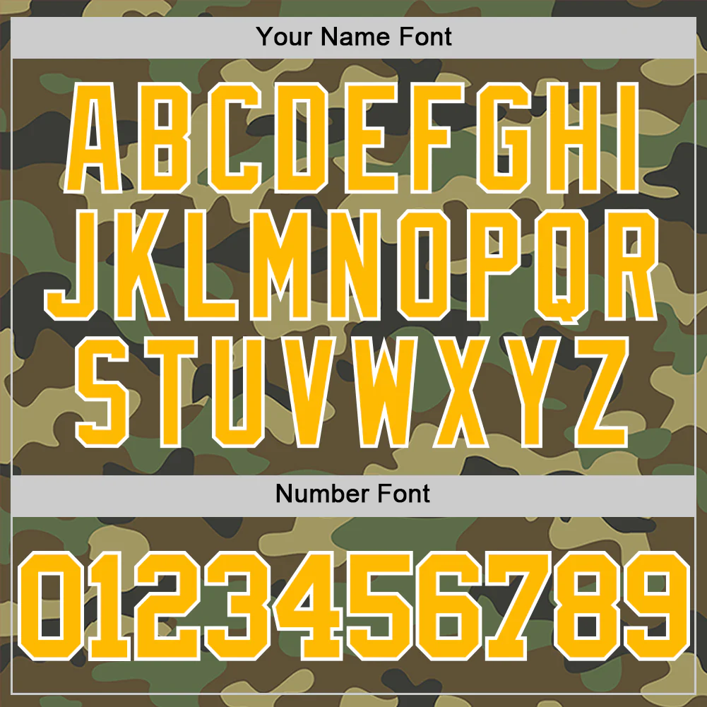 Custom Camo Gold-White Authentic Salute To Service Basketball Jersey - Image 4