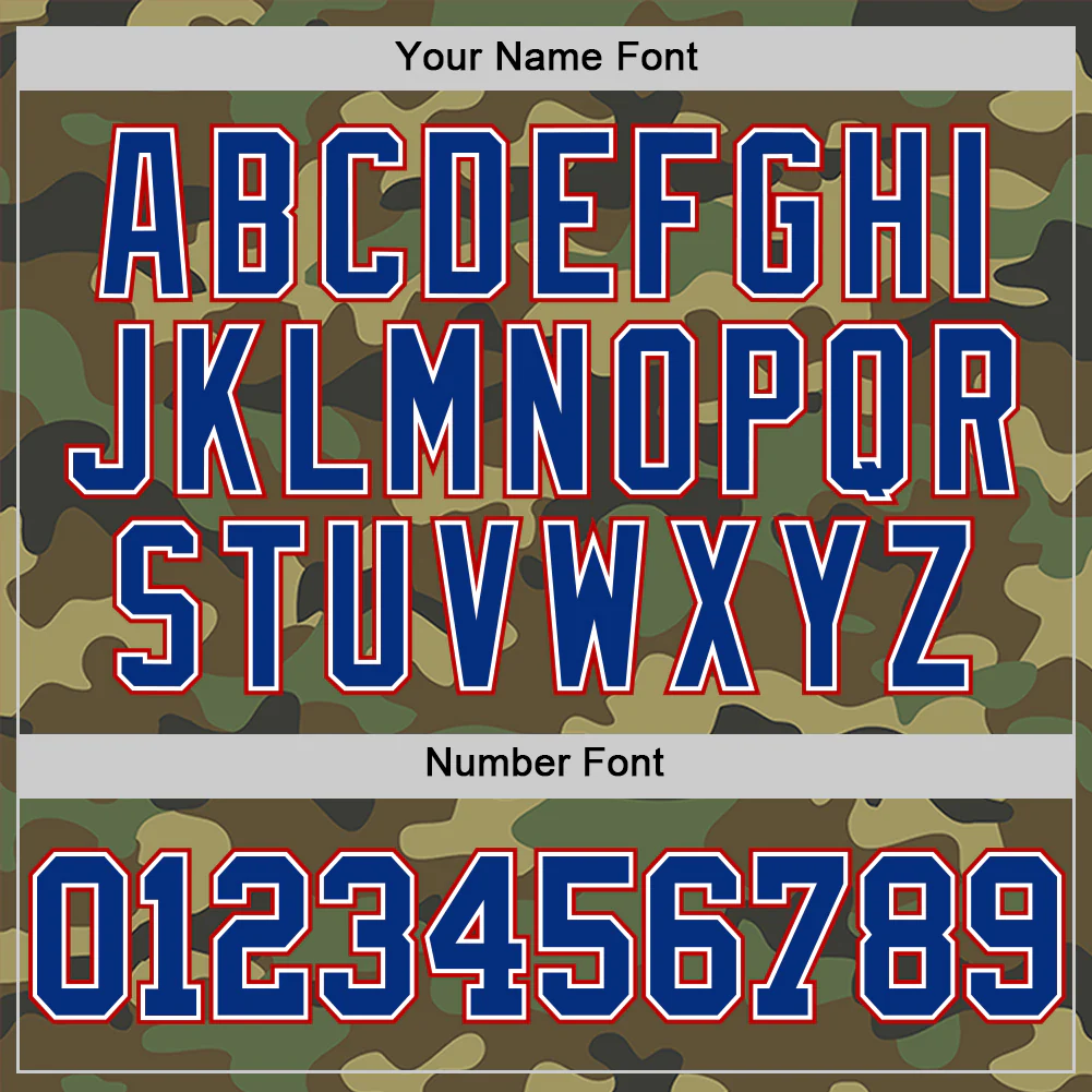 Custom Camo Royal White-Red Authentic Salute To Service Basketball Jersey - Image 4