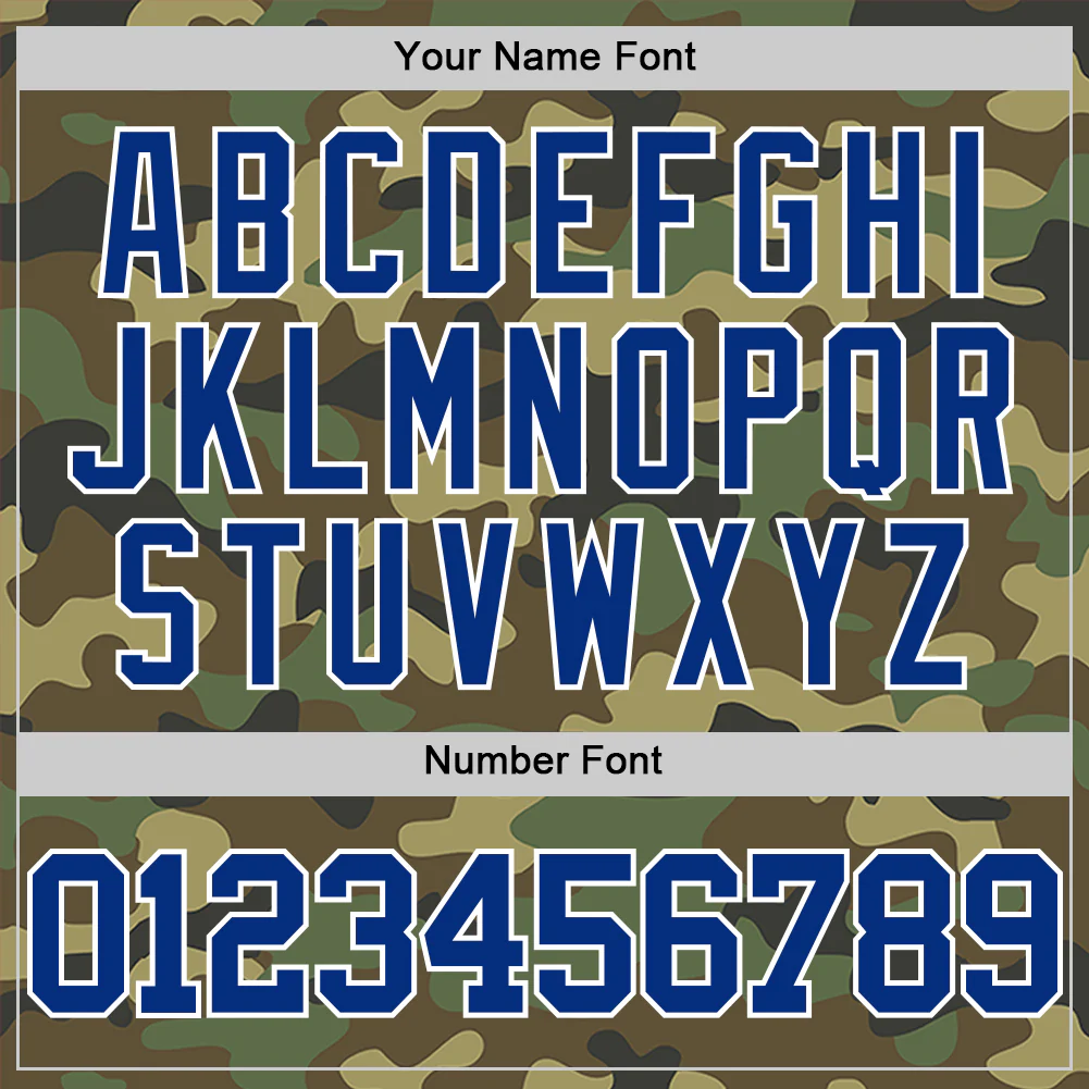 Custom Camo Royal-White Authentic Salute To Service Basketball Jersey - Image 4