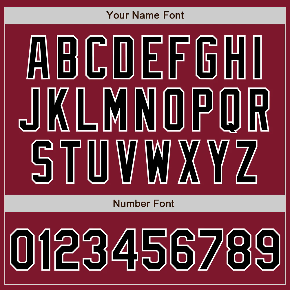 Custom Crimson Black-White Authentic Baseball Jersey - Image 8