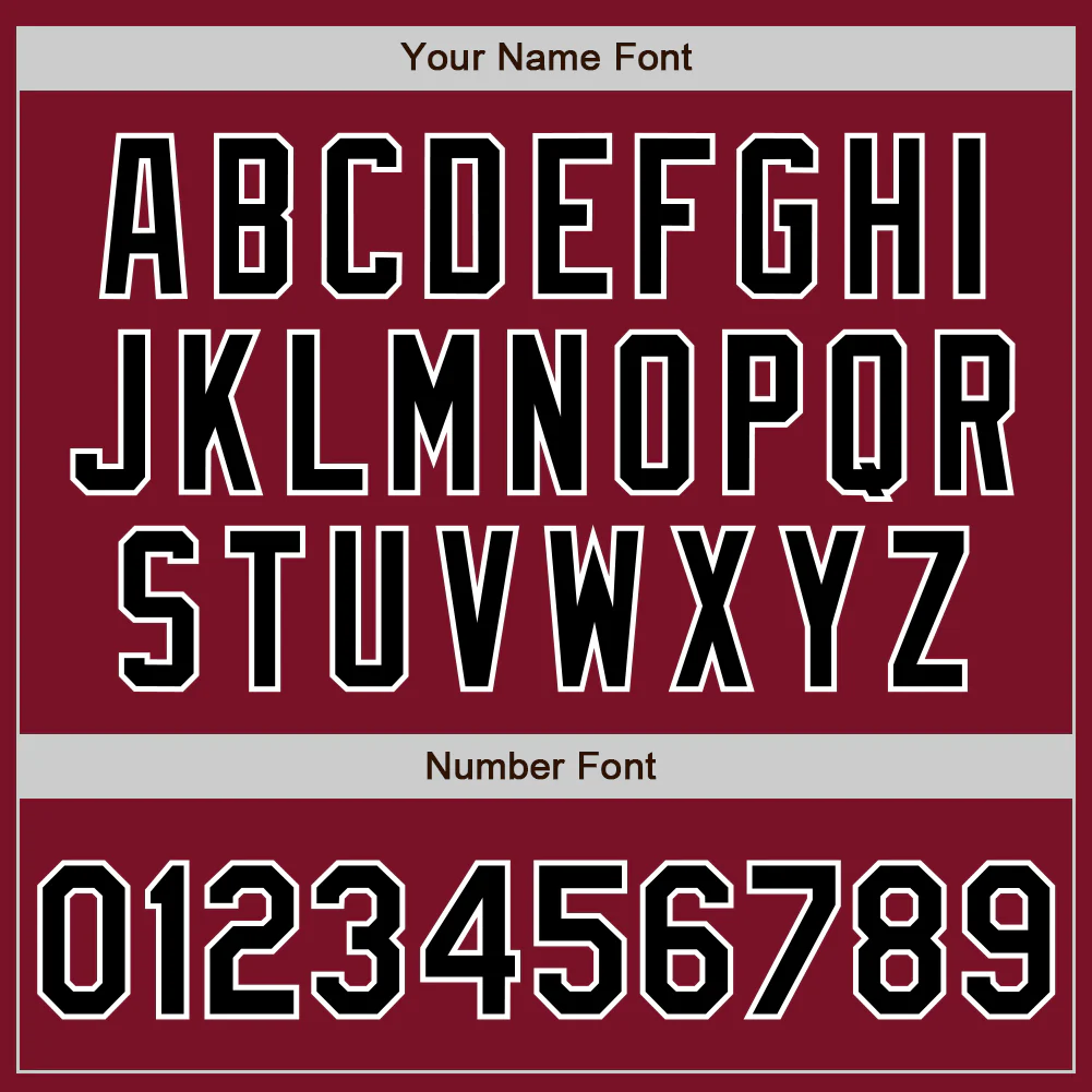 Custom Crimson Black-White Authentic Two Tone Baseball Jersey - Image 5