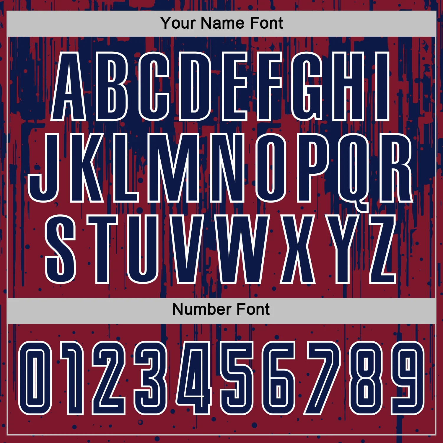 Custom Crimson Navy-White Dripping Splatte Pattern Sports Sublimation Soccer Uniform Jersey - Image 6