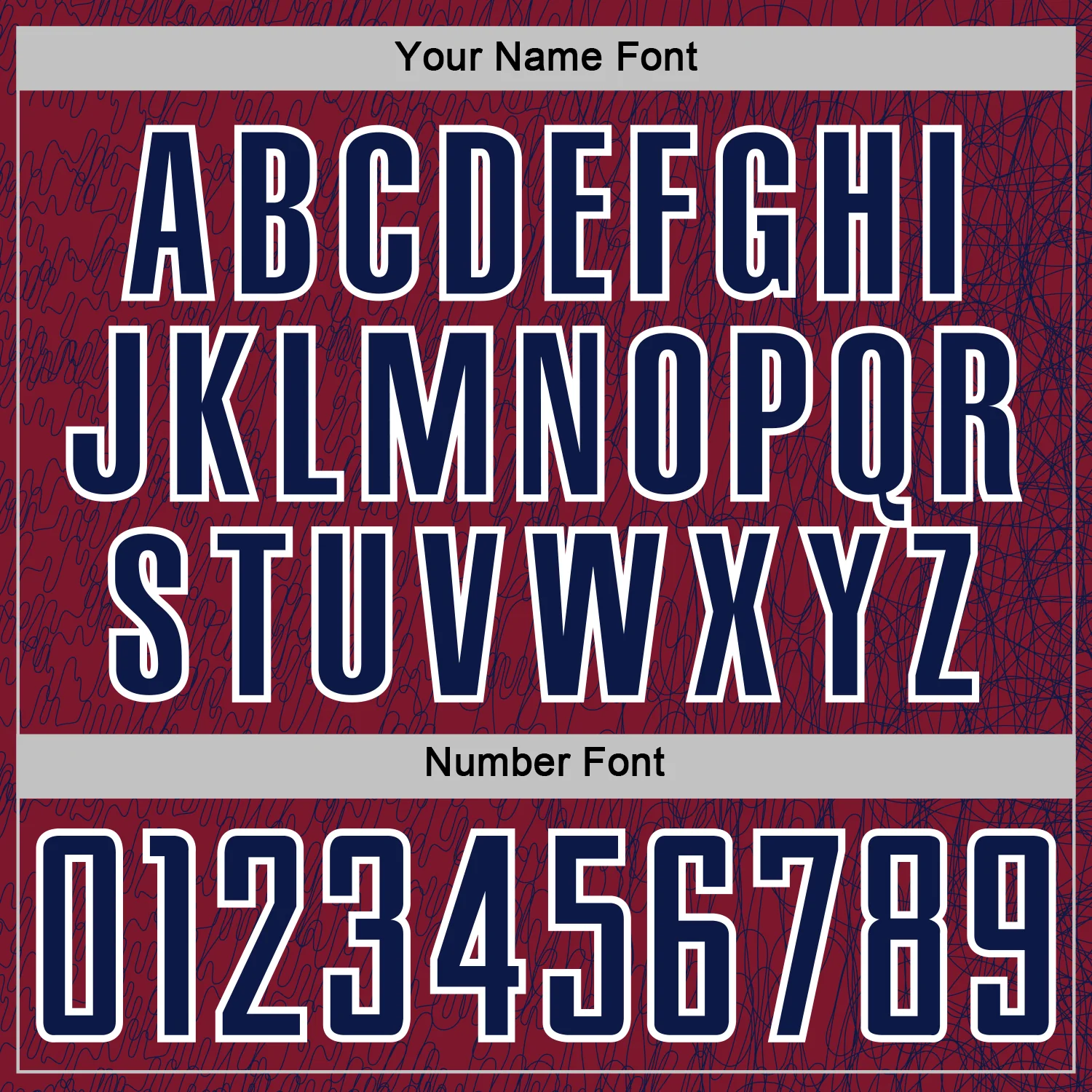 Custom Crimson Navy-White Abstract Scribble Curve Line Pattern Sports Sublimation Soccer Uniform Jersey - Image 6