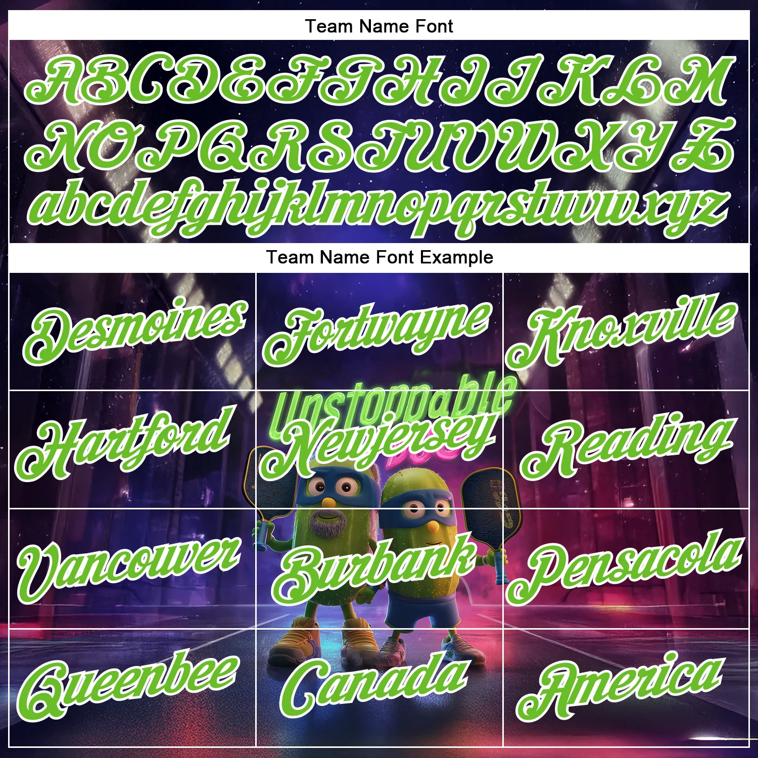 Custom Dark Purple Aurora Green-White 3D Funny Pickleball Paddles Performance T-Shirt - Image 3