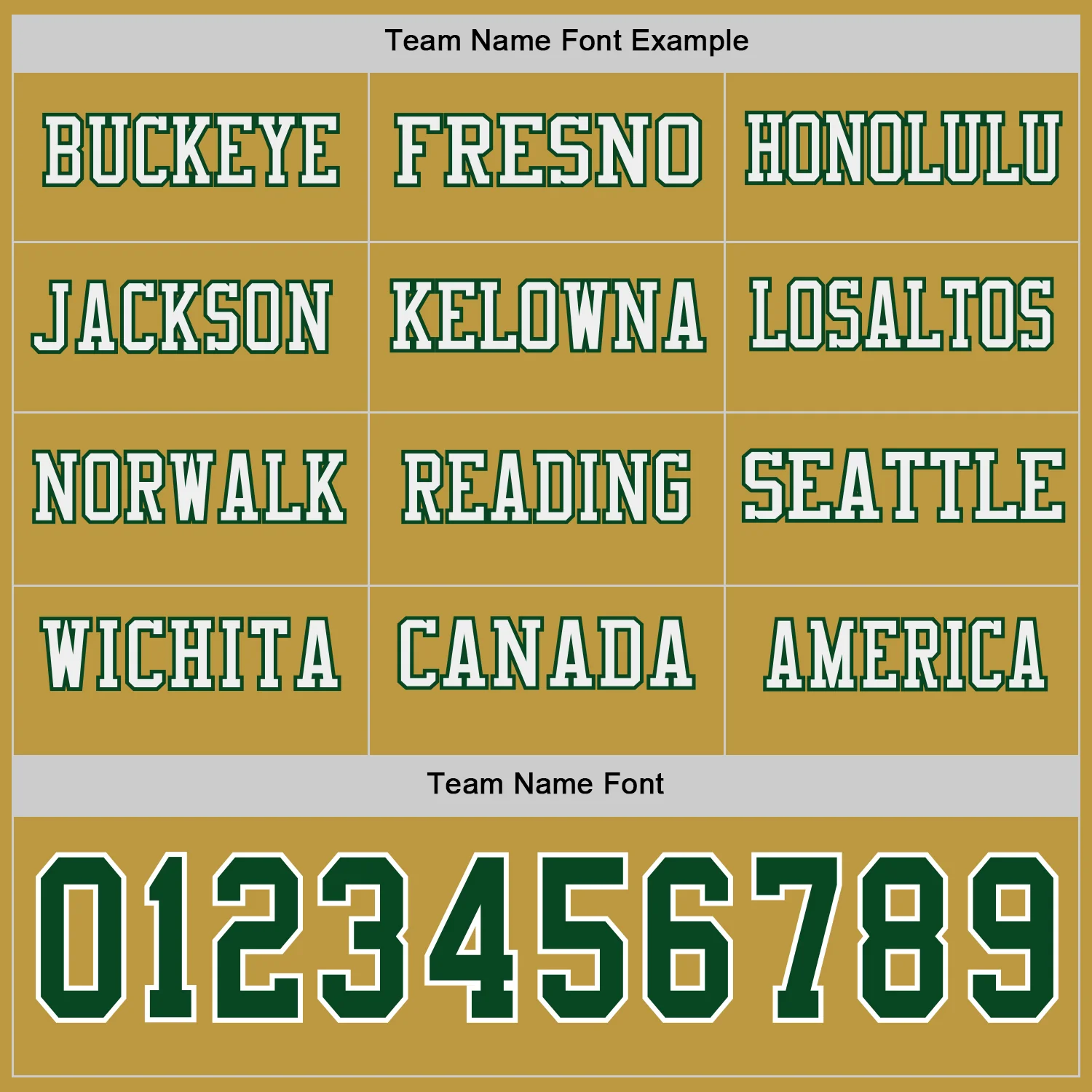 Custom Old Gold Green-White Long Sleeve Authentic Football Jersey - Image 3